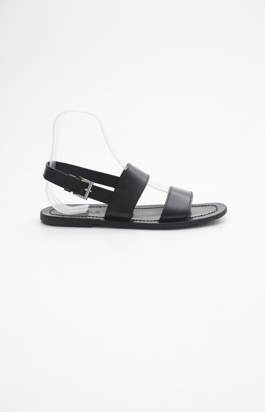Prada PRADA MILANO Sandals Leather Shoes Straps Logo Black Men’s Size US 9 / EU 42 - 6 Thumbnail