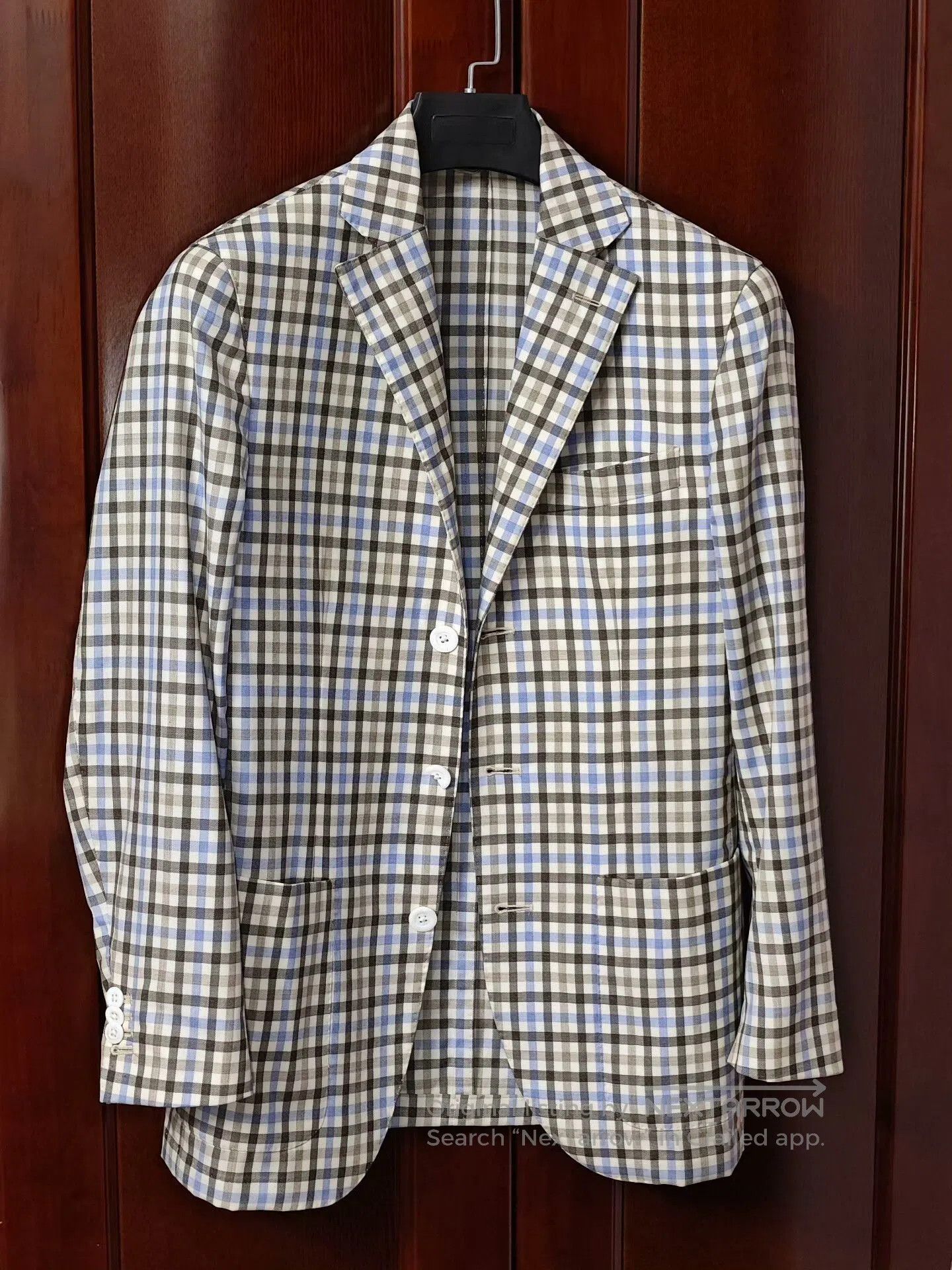Lubiam Italian Wool Checkered Blazer. Size US S / EU 44-46 / 1 - 1 Thumbnail