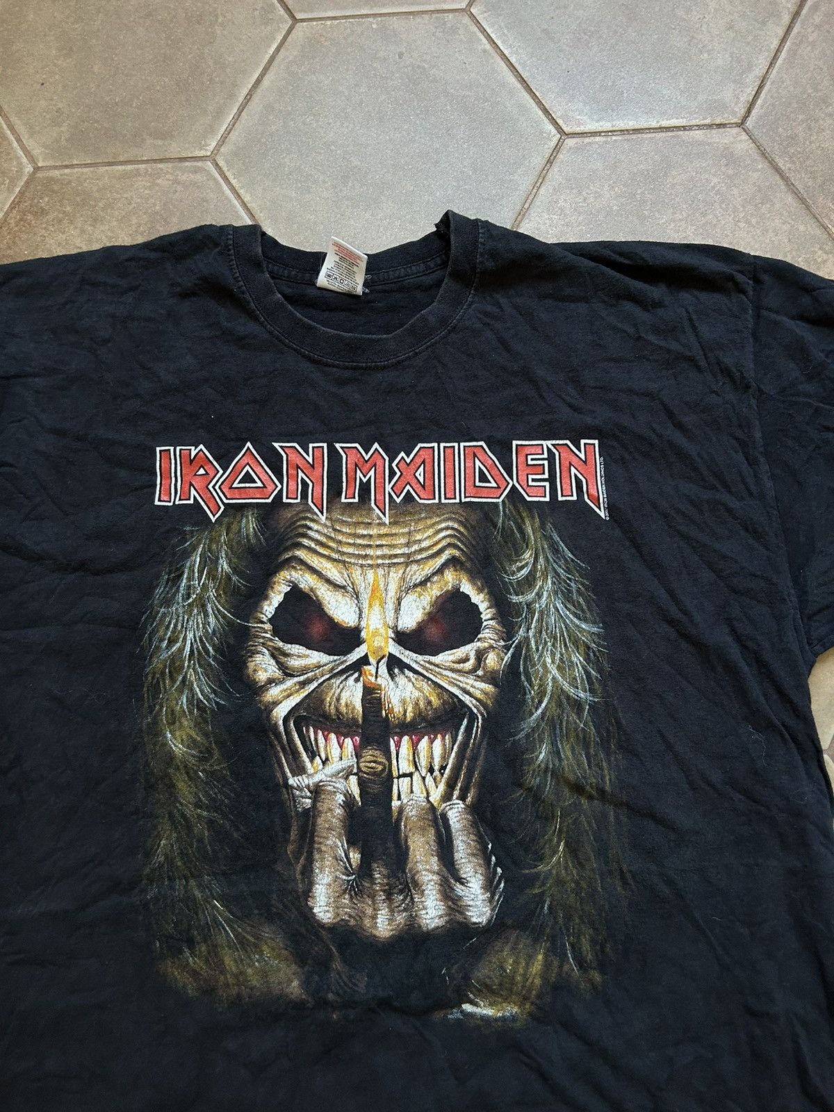 Iron Maiden × Vintage VINTAGE IRON MAIDEN SHIRT Size US XL / EU 56 / 4 - 5 Thumbnail
