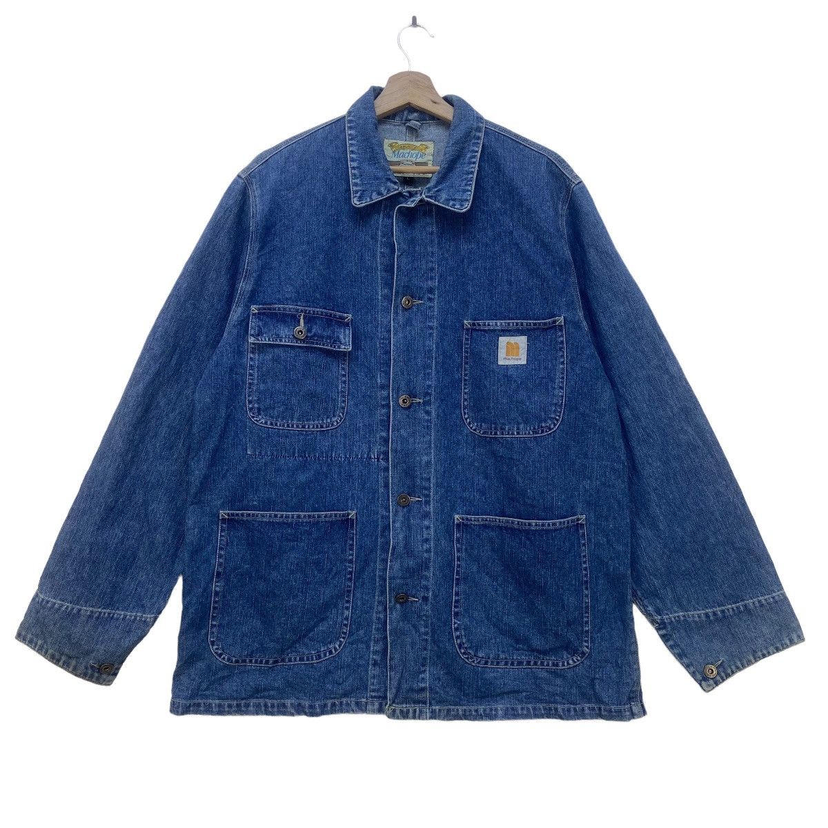 Japanese Brand Vintage Machope Japanese Brand Michigan Chore Denim Jacket Size US M / EU 48-50 / 2 - 1 Thumbnail