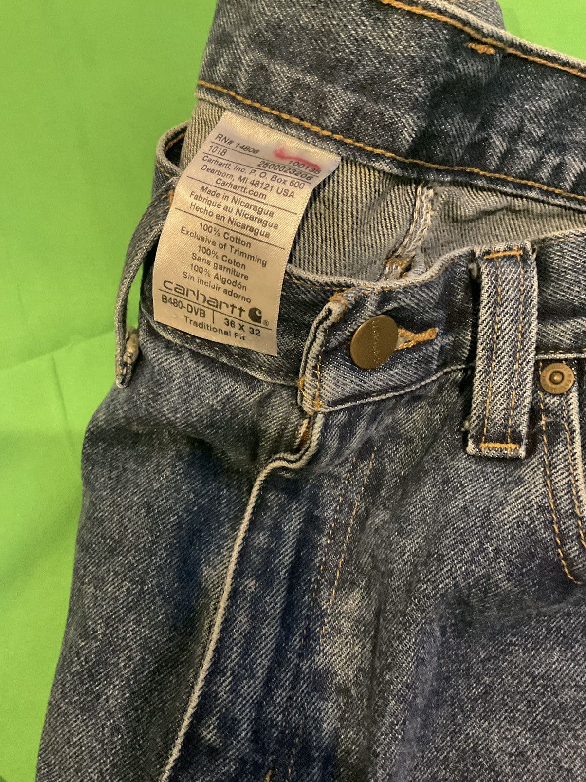 Carhartt × Vintage Vintage Carhartt dark blue jeans #Carhartt Size US 36 / EU 52 - 3 Thumbnail
