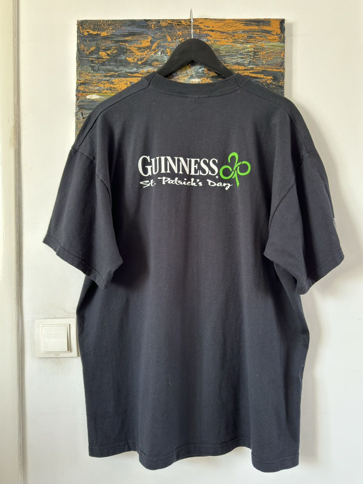 Band Tees × Vintage Vintage 90s Guiness Saint Patrick Day Tee Drink Beer Size US XL / EU 56 / 4 - 4 Thumbnail