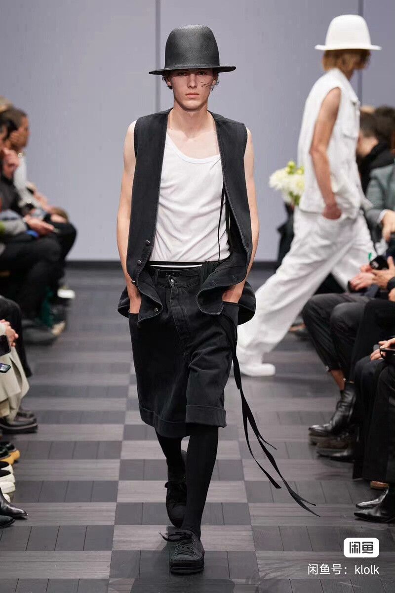 Ann Demeulemeester Ann Demeulemeester 22 Runway Ribbon Black Denim Shorts Size US 30 / EU 46 - 1 Thumbnail