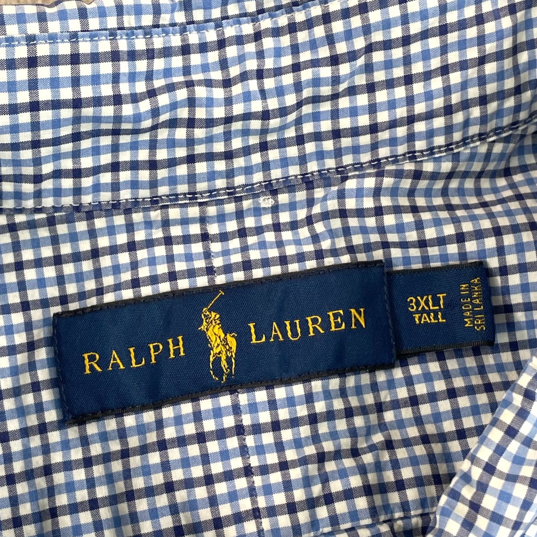 Polo Ralph Lauren Polo Ralph Lauren Oxford Shirt Men 2XLT Tall Plaid Short Sleeve Polo Ralph Lauren oxford shirt Men 2XLT Tall Blue Plaid Short Sleeve Pony Preppy Size US XXL / EU 58 / 5 - 2 Thumbnail