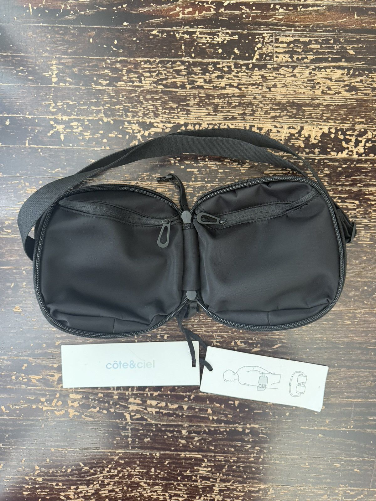 Cote&Ciel Cote & Ciel Ems Ballistic Crossbody Bag | Black | Sling Size ONE SIZE - 3 Thumbnail