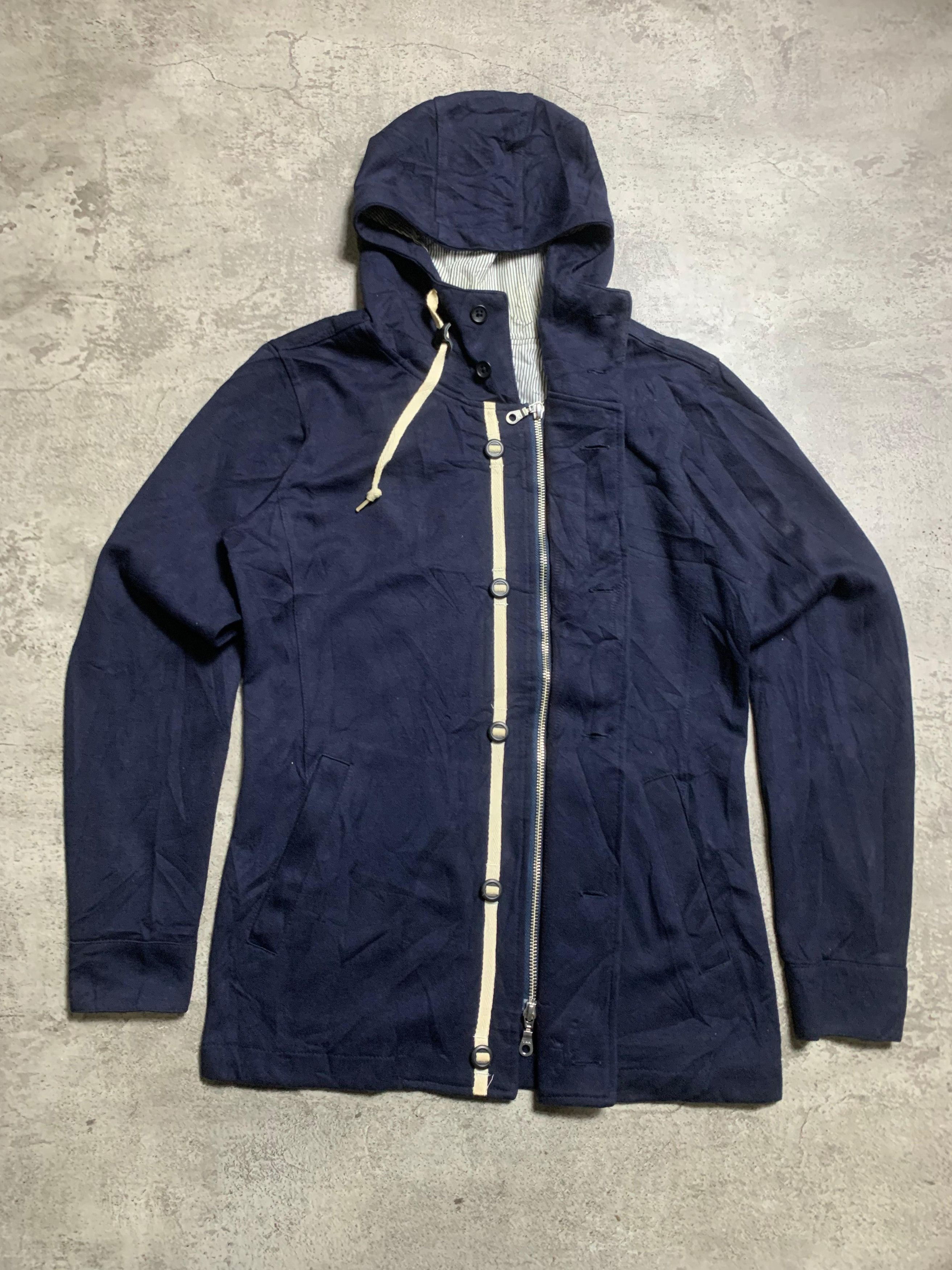 Takeo Kikuchi 2000s Takeo Kikuchi Zip Up Utility Jacket Navy Size US S / EU 44-46 / 1 - 4 Thumbnail