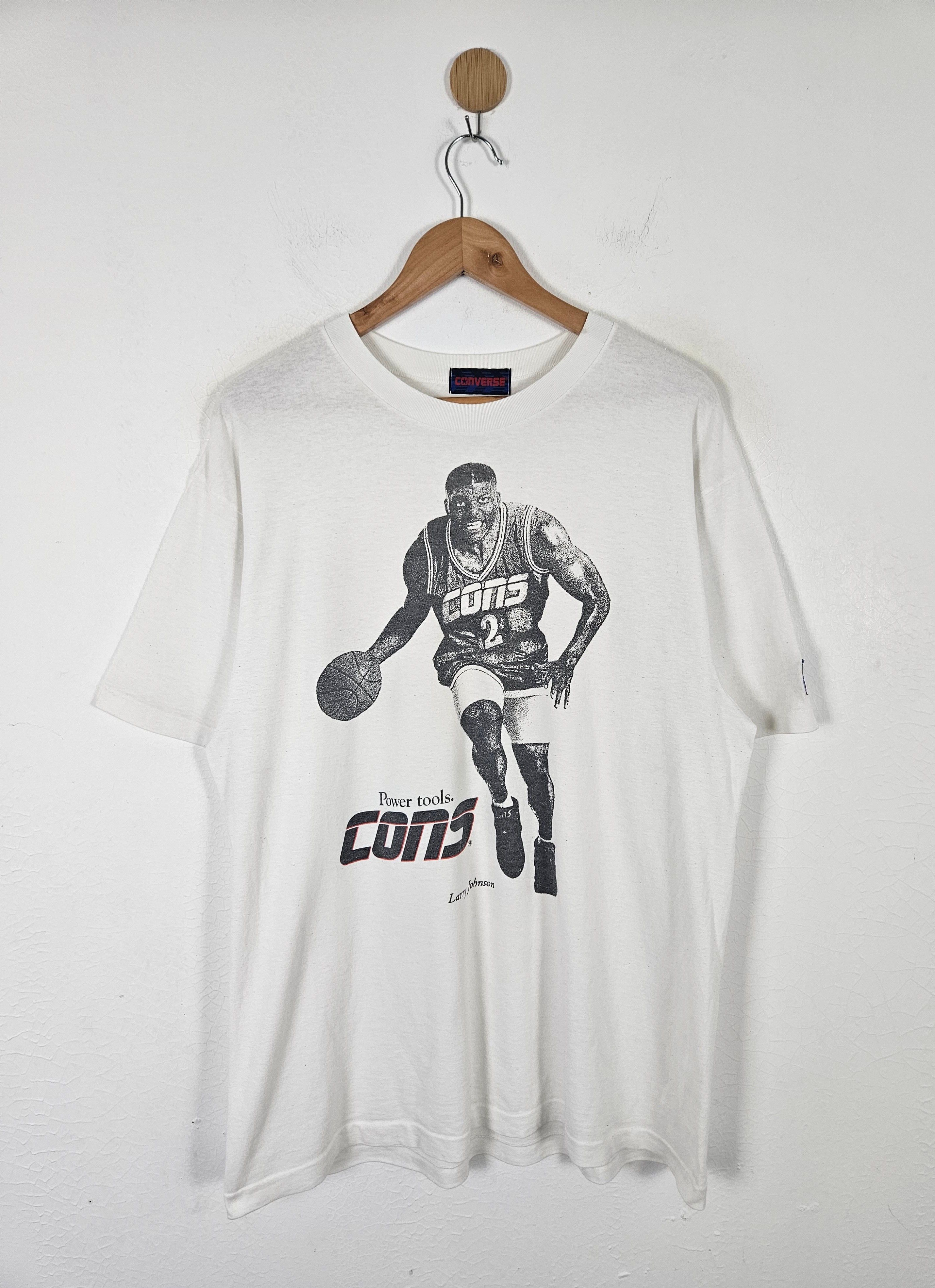 Converse × NBA × Vintage Vintage Larry Johnson Rookie Of The Year Converse shirt Size US XL / EU 56 / 4 - 1 Thumbnail
