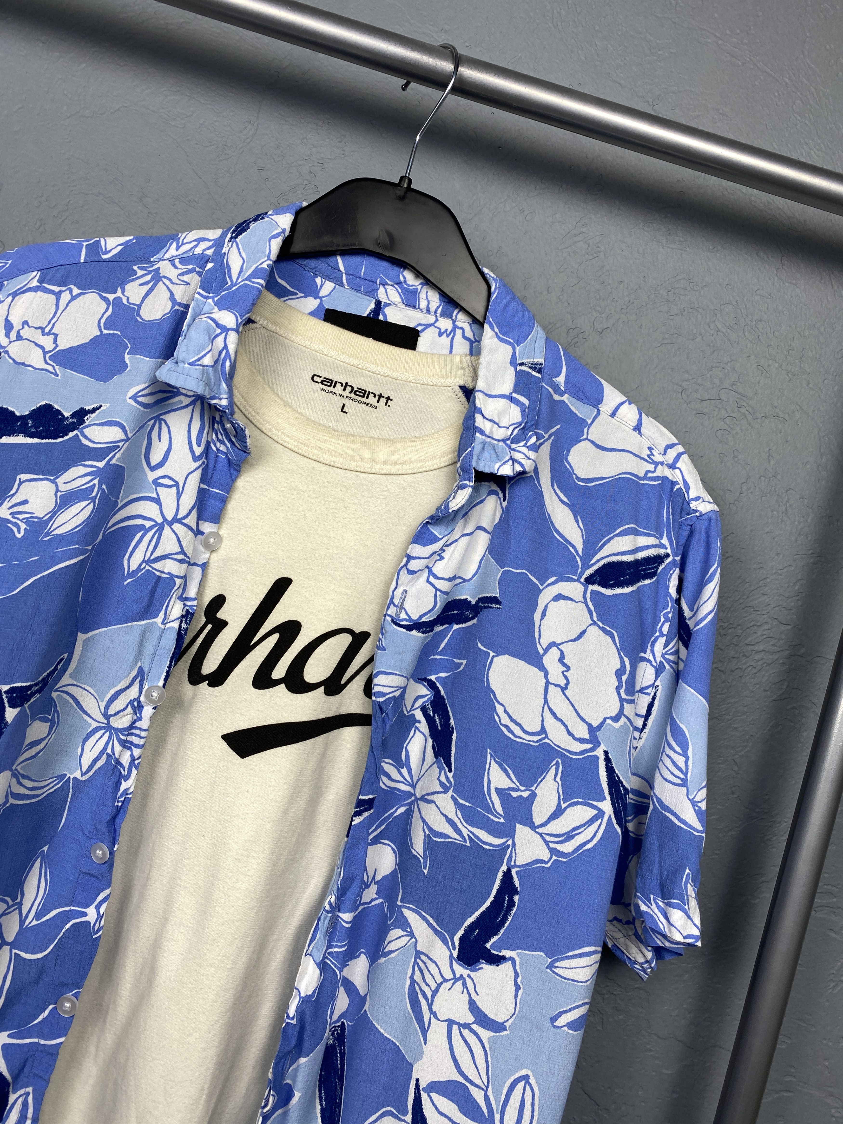 Paul Smith × Vintage Paul Smith London Vintage Mens Hawaiian Shirt Size US XL / EU 56 / 4 - 2 Thumbnail