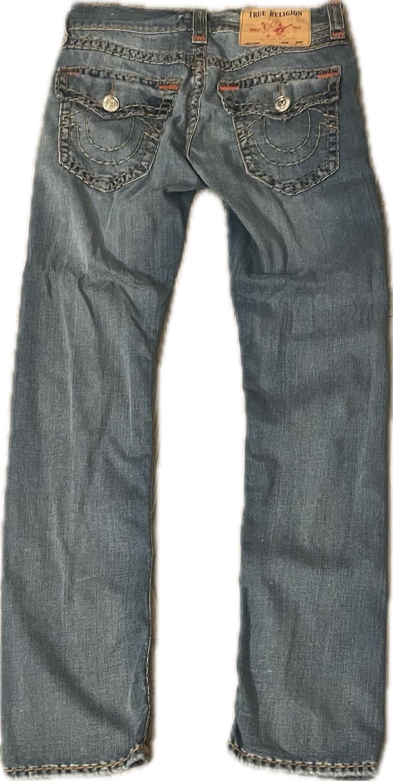 True Religion True Religion Jeans Blue w/Brown, Orange, Beige Size US 28 / EU 44 - 2 Thumbnail