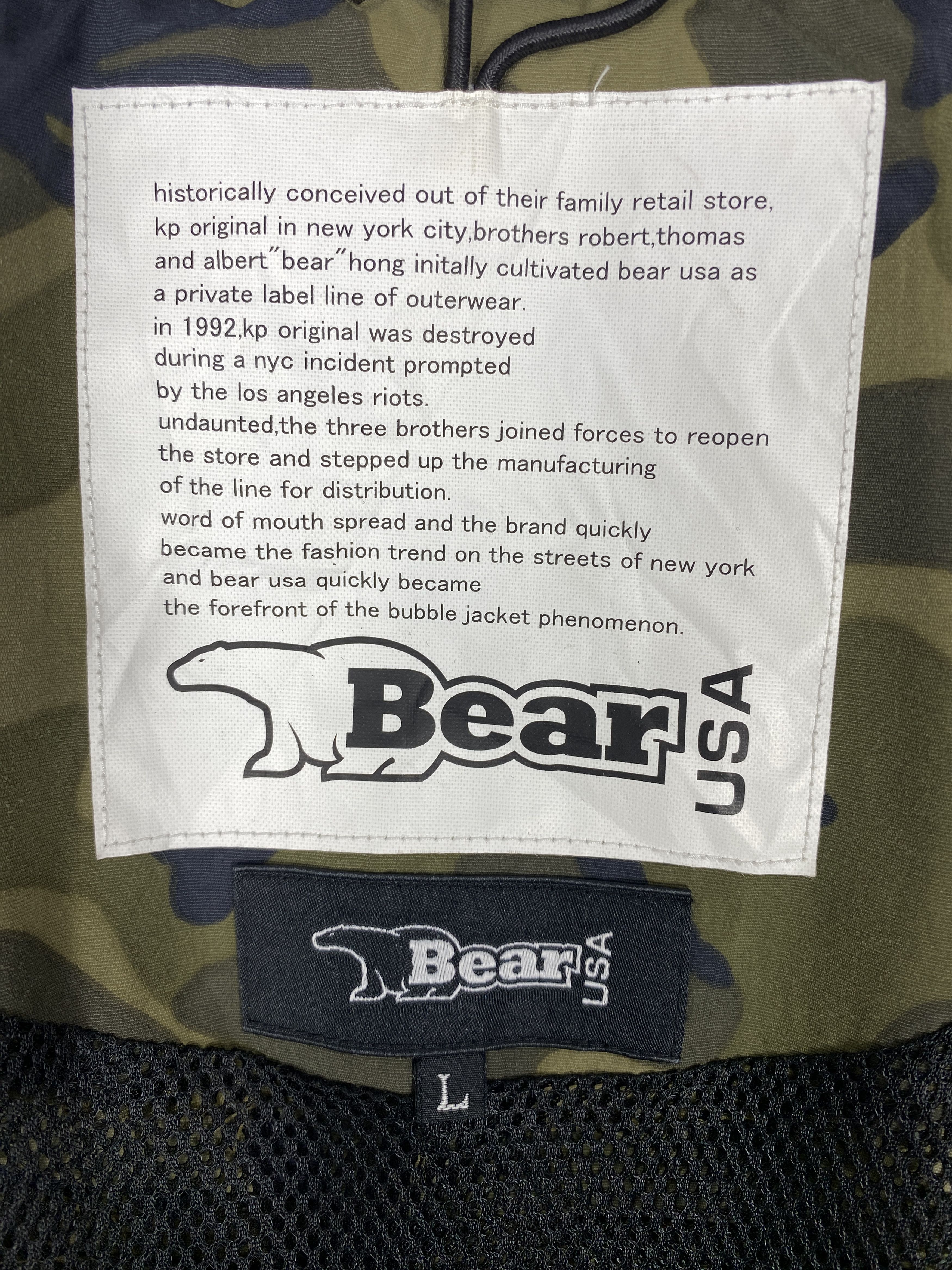 Vintage Vintage USA Bear Camo Jacket K0159 Size US L / EU 52-54 / 3 - 14 Thumbnail