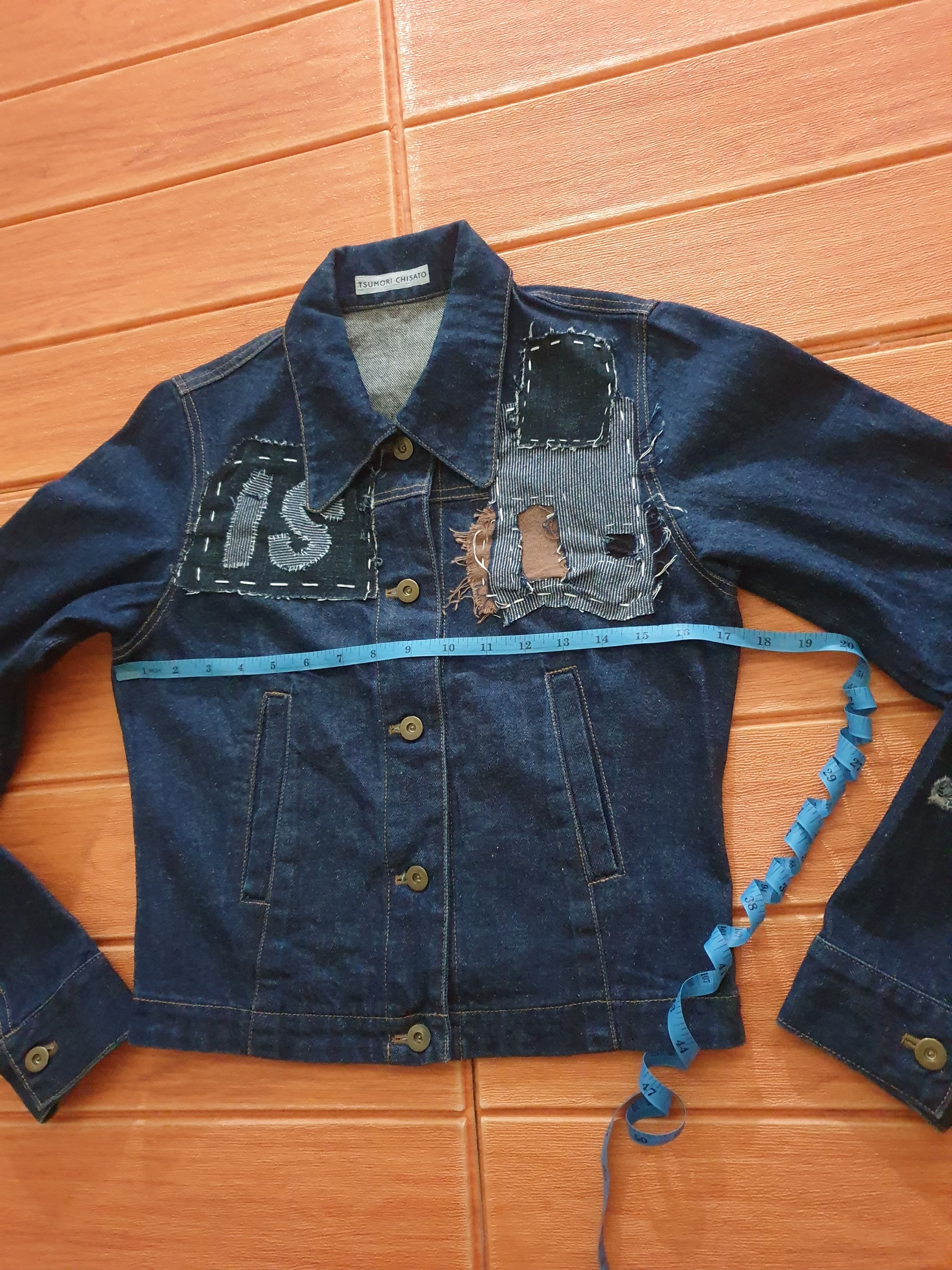 Issey Miyake 💥Tsumori Chisato custom shashiko boro denim jacket Size S / US 4 / IT 40 - 7 Thumbnail