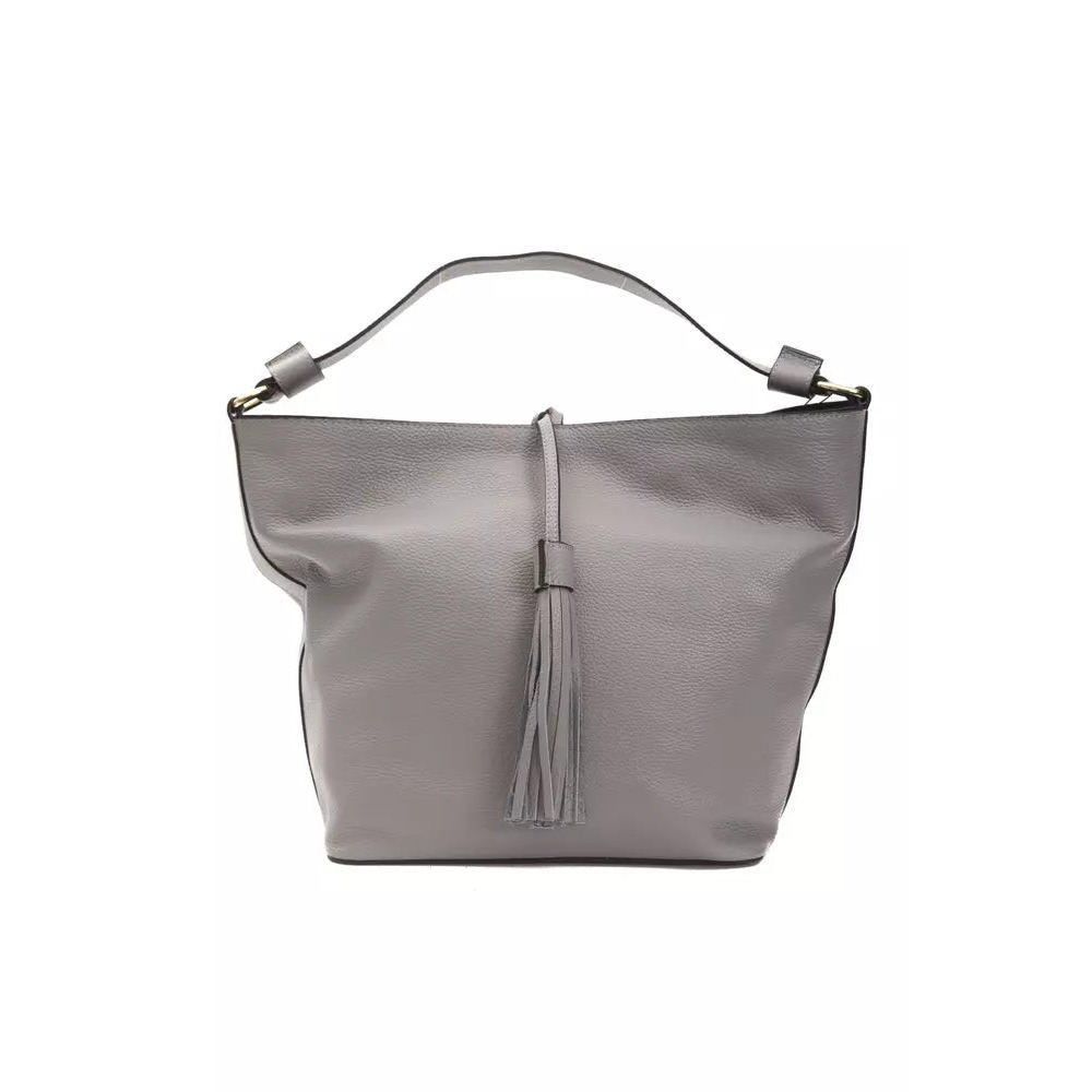 Other Pompei Donatella Gray Leather Shoulder Bag Size ONE SIZE - 3 Thumbnail
