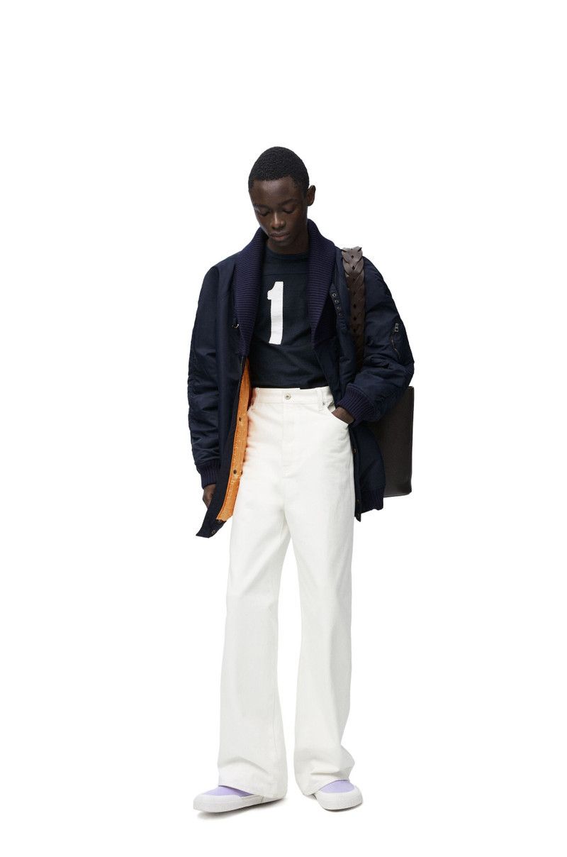 Loewe o1in1g0426 Oversized Bomber Jacket in Midnight Blue Size US L / EU 52-54 / 3 - 2 Thumbnail