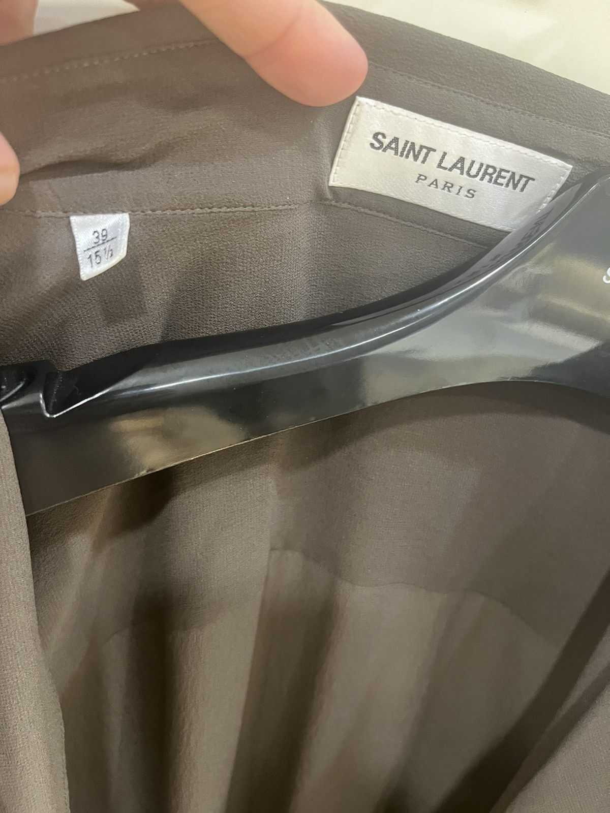 Saint Laurent Paris silk short sleeve shirt.collar size39 Size US M / EU 48-50 / 2 - 5 Thumbnail