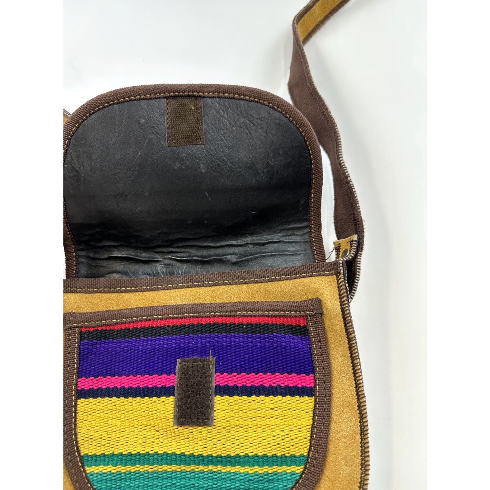 Vintage VINTAGE Kilim Shoulder Bag Purse Crossbody Handmade Moroccan Turkish Adjustable Strap 2 Size ONE SIZE - 3 Thumbnail