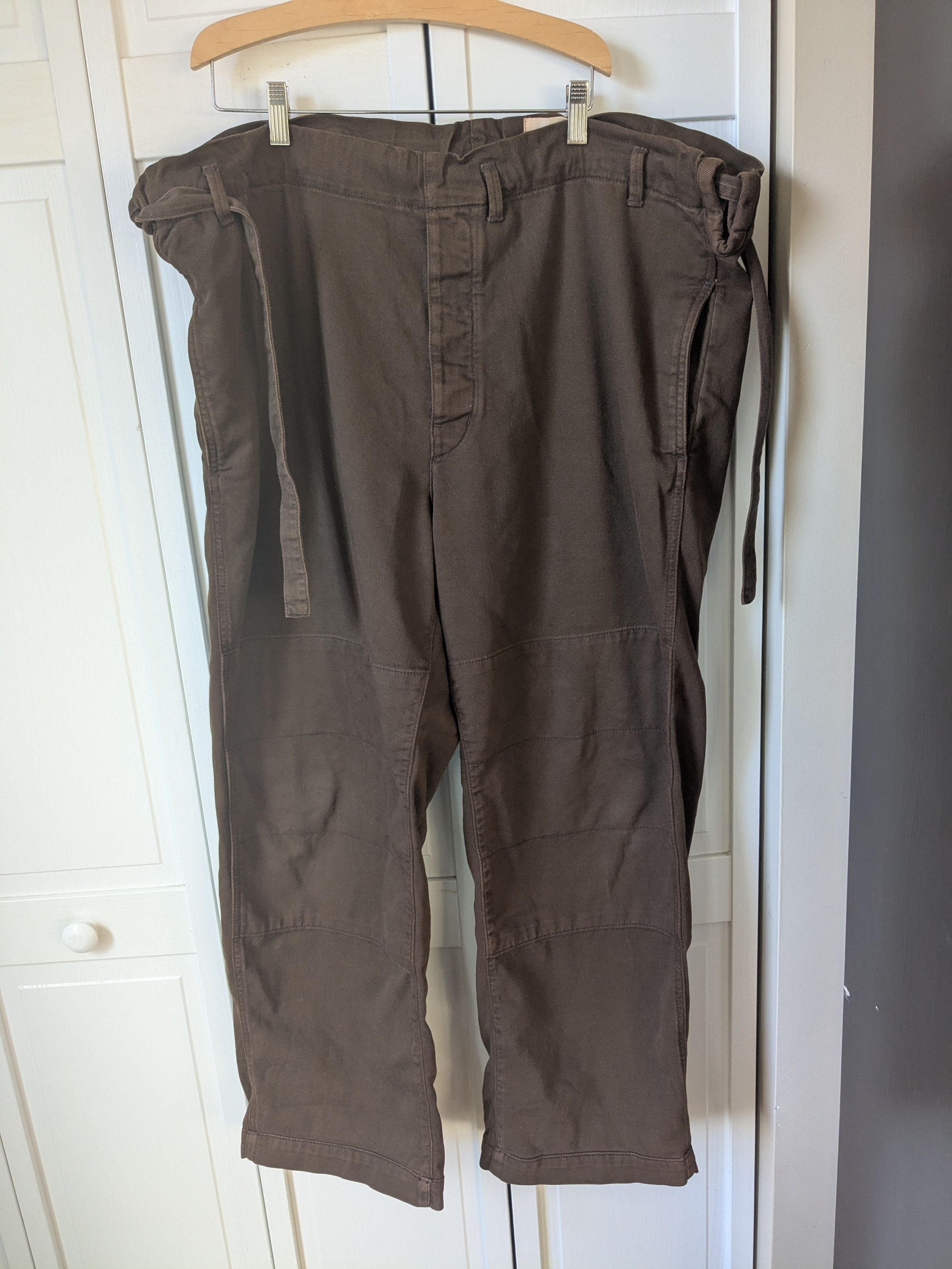 Lemaire Lemaire drawstring judo trousers in brown Size US 34 / EU 50 - 5 Thumbnail