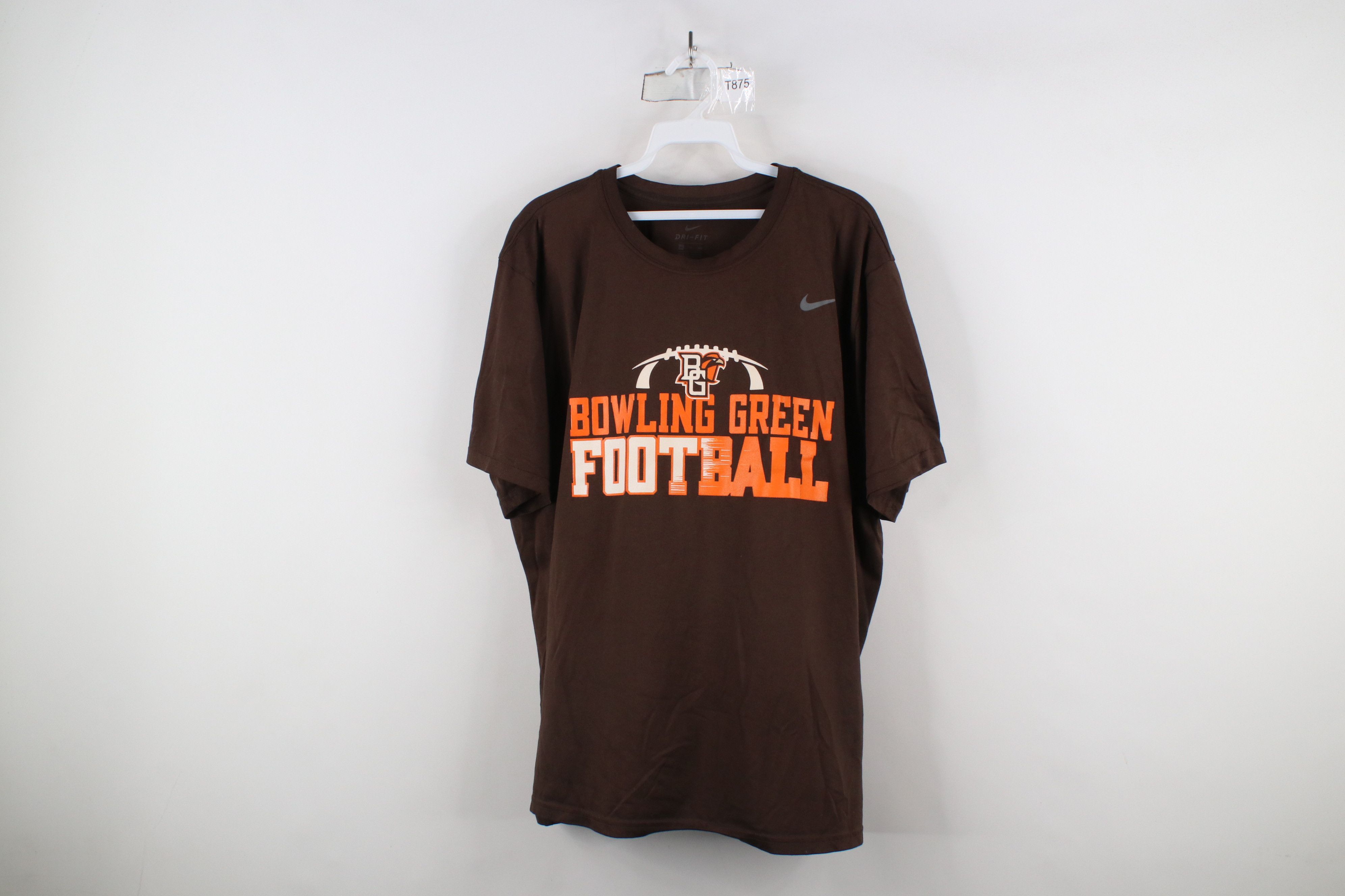 Nike × Vintage Nike Bowling Green State University Football T-Shirt Brown Size US XXL / EU 58 / 5 - 1 Thumbnail