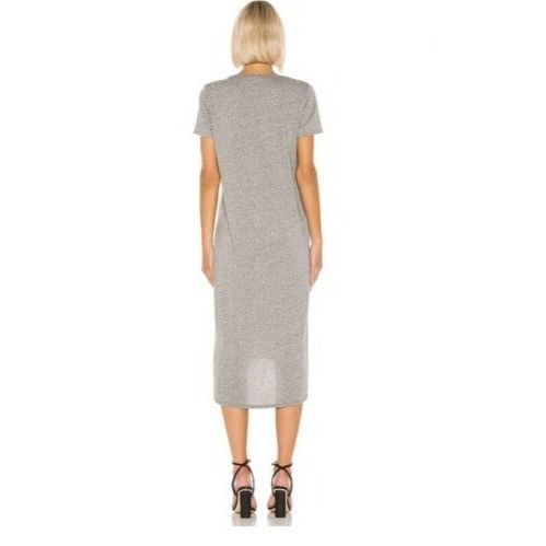REVOLVE Michael Lauren Augustus Heather Grey Side Slit Midi Dress Size XS / US 0-2 / IT 36-38 - 2 Thumbnail