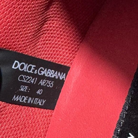 Dolce & Gabbana Dolce & Gabbana New Roma Sneakers White Black Red Men’s EU 4 Size US 7 / EU 40 - 6 Thumbnail