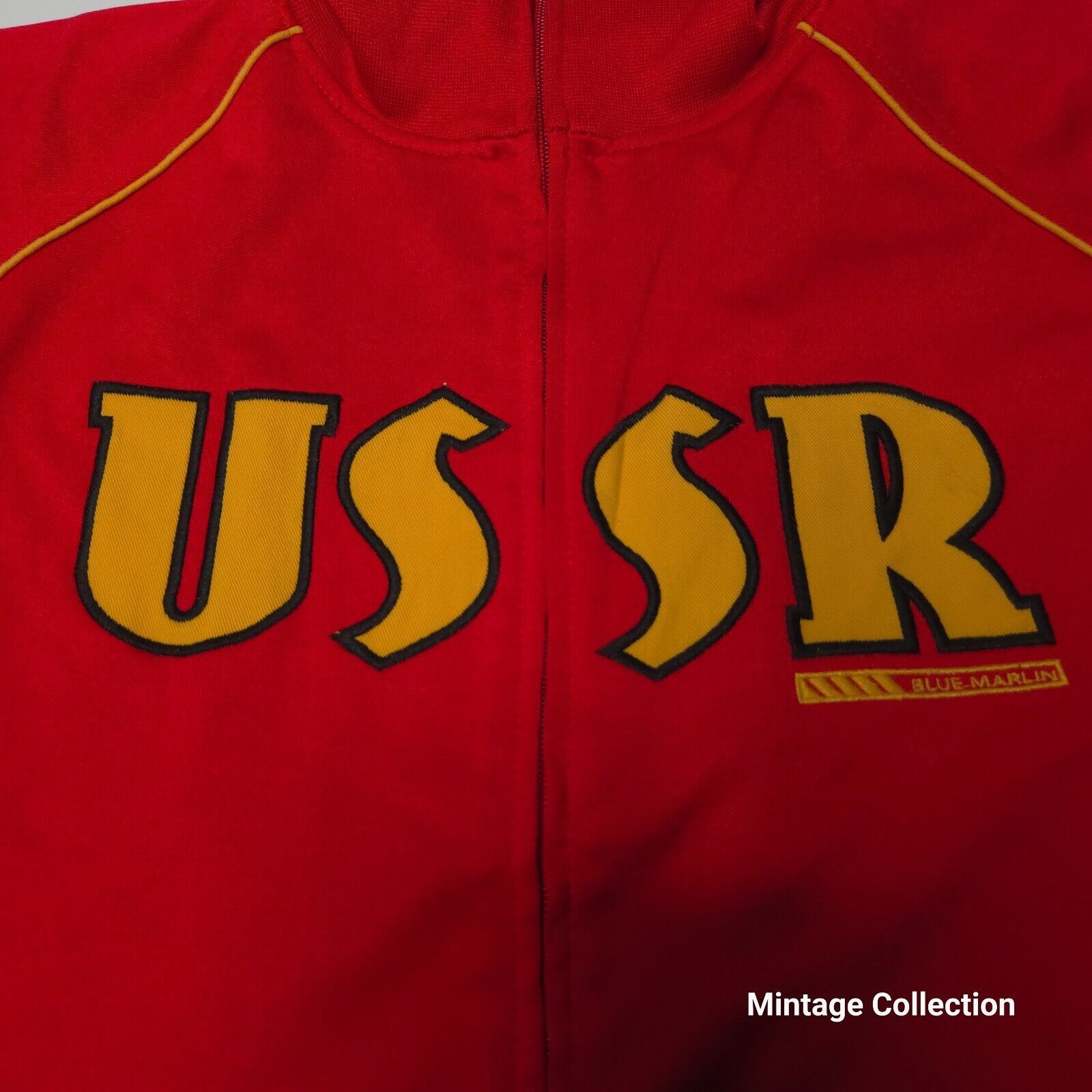 Blue Marlin VINTAGE USSR RUSSIA SOVIET UNION OLYMPICS RED TRACK JACKET L Size US L / EU 52-54 / 3 - 3 Thumbnail