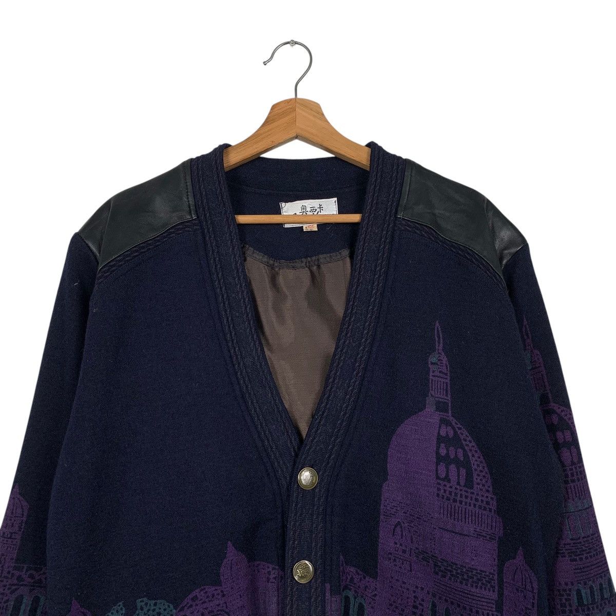 Japanese Brand Japanese Brand Auxika Nice Design Cardigan Jacket Size US M / EU 48-50 / 2 - 2 Thumbnail