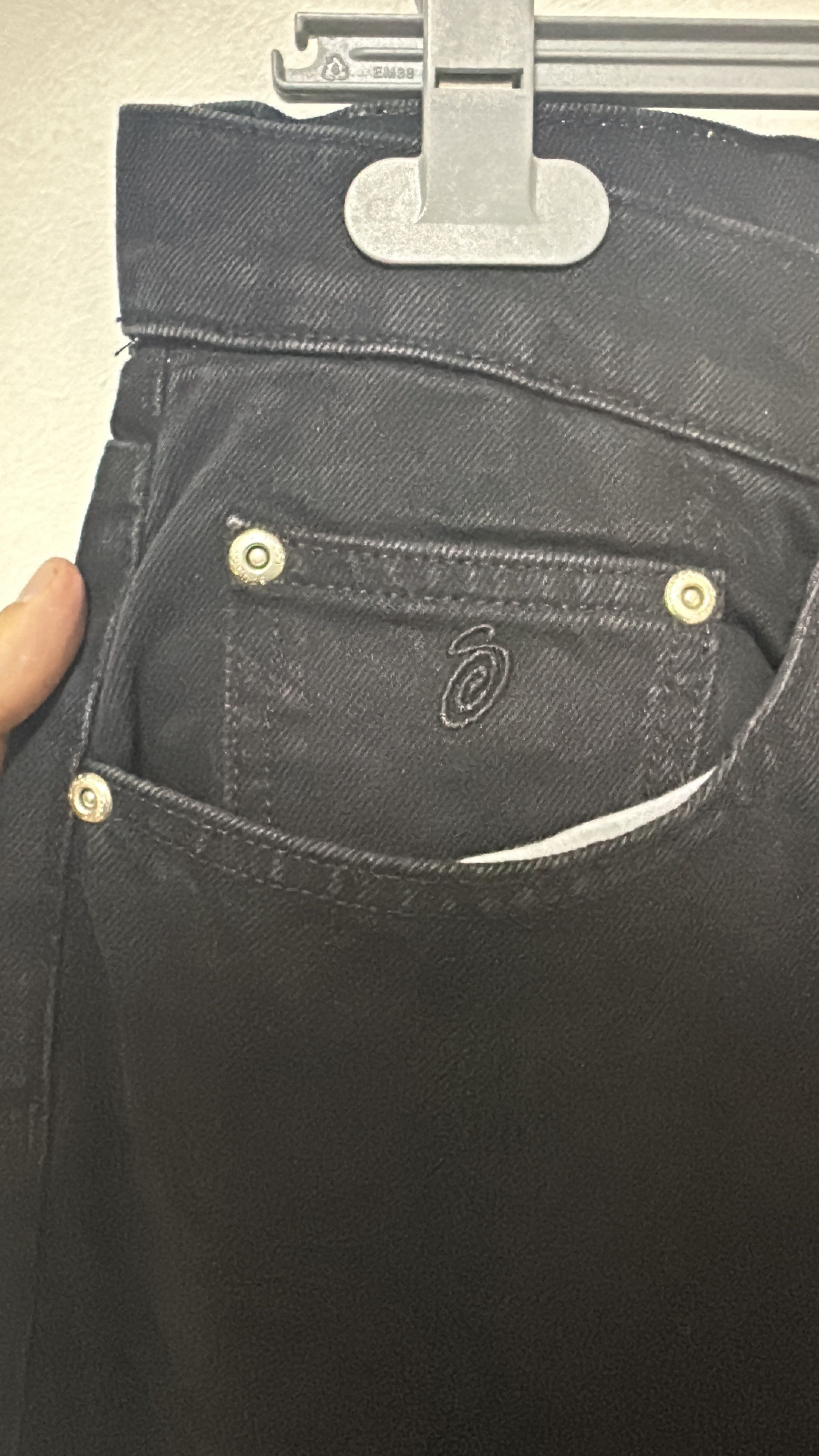 Stussy Stussy Swirl Logo Big Ol Jean Black Size 36 Size US 36 / EU 52 - 10 Thumbnail