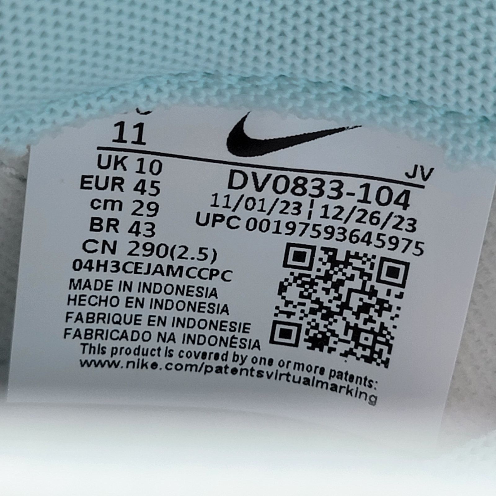 Nike Nike Dunk Low 'Glacier Blue' Sz 11 DV0833-104 (118) Size US 11 / EU 44 - 7 Thumbnail