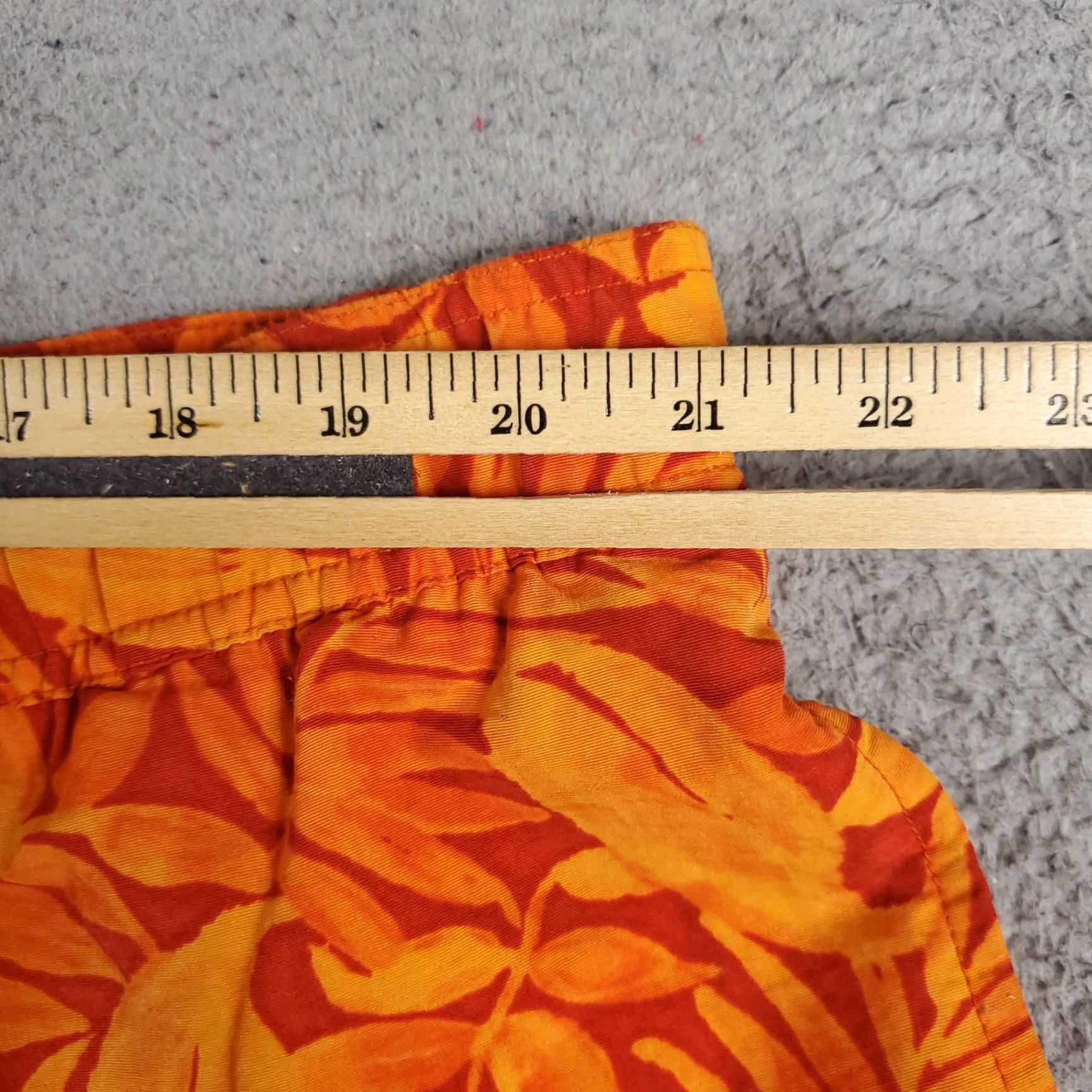 Nautica VINTAGE Nautica Shorts Bottom Men 2XL Orange Floral Beach Surf Trunks Mens American Hawaiian Classic 90s Size US 39 - 2 Thumbnail