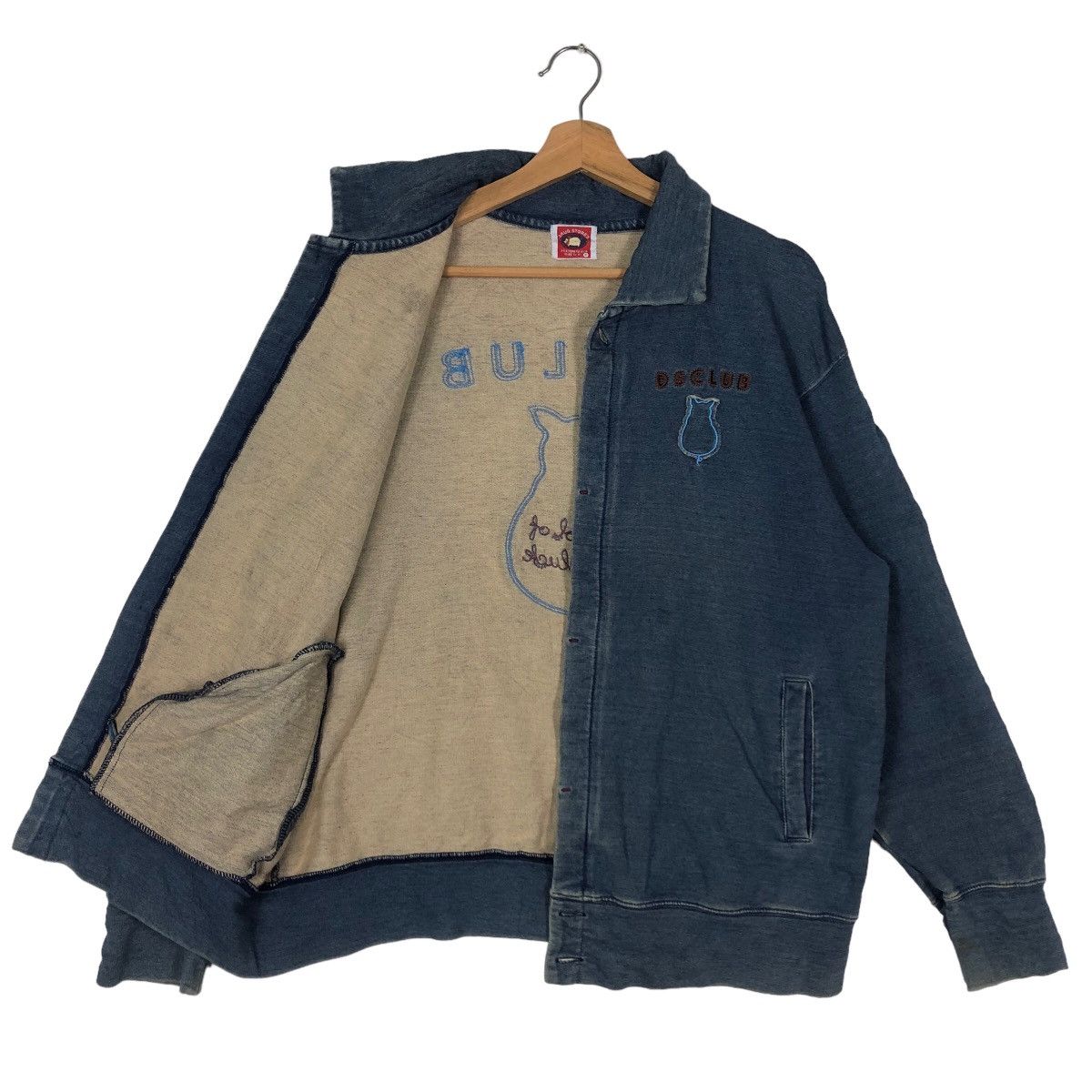 Hysteric Glamour 🔥90’s Biker Denim Jacket Drug Store’s Big Logo Racer Size US M / EU 48-50 / 2 - 8 Thumbnail