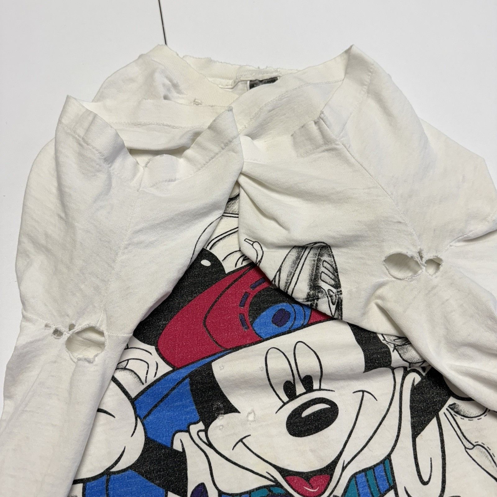 Disney Vintage 90s Mickey Mouse Hip Hop T Shirt Mens XL OSFA Unlimi Size US XXL / EU 58 / 5 - 9 Thumbnail