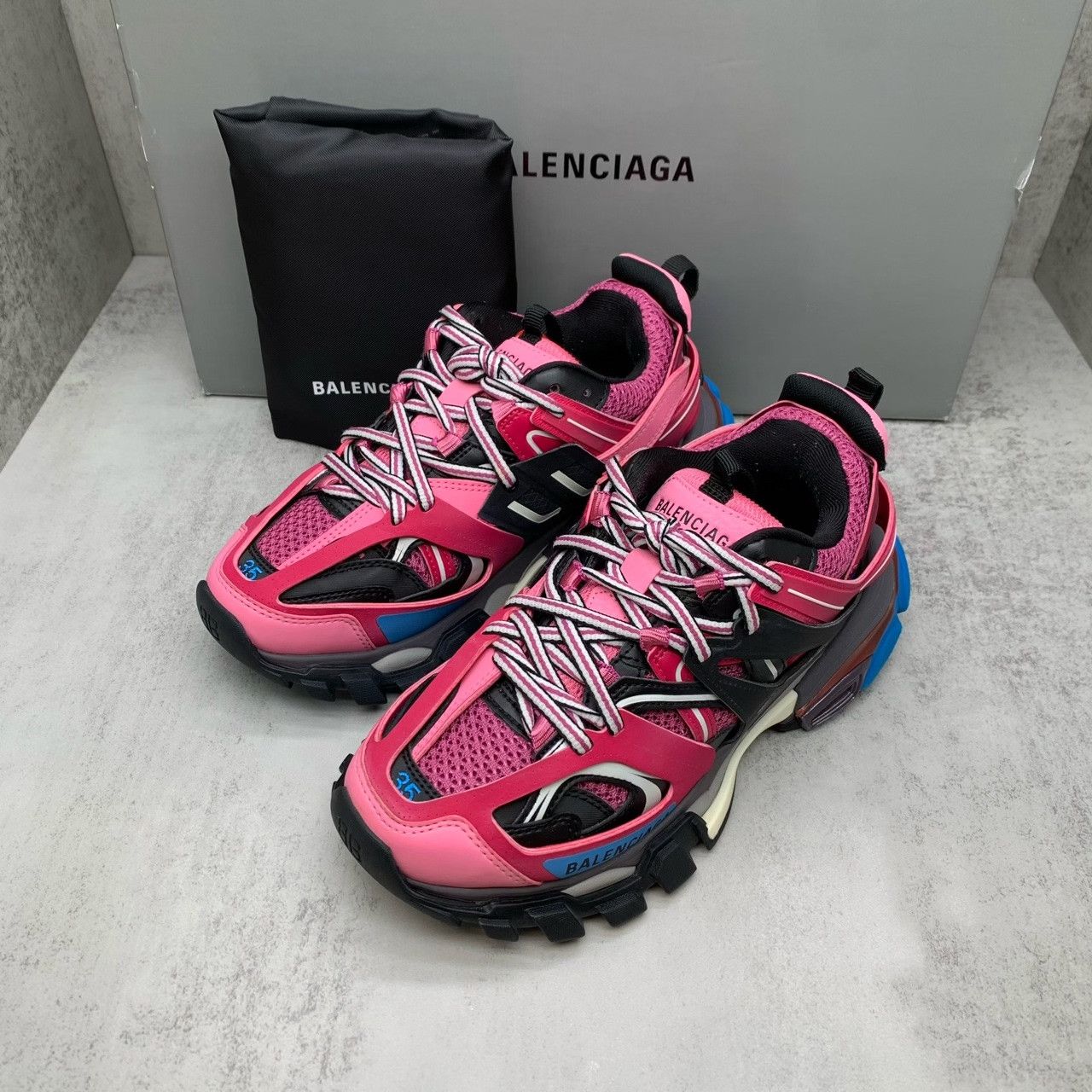 Balenciaga Balenciaga Track Pink Sneakers Size 35 Size US 4 / IT 34 - 1 Thumbnail