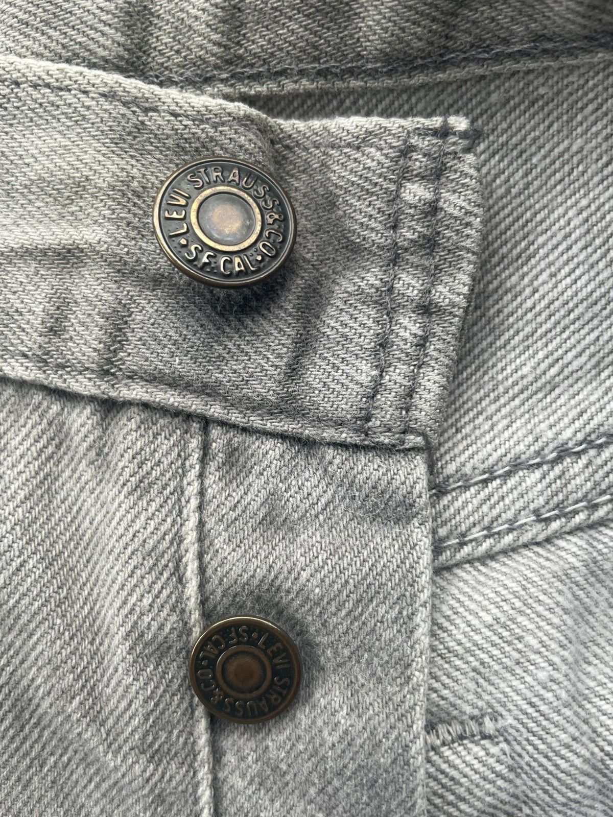 Levi's Vintage 1991 Levis 501 e Grey Faded Denim Size US 32 / EU 48 - 18 Thumbnail