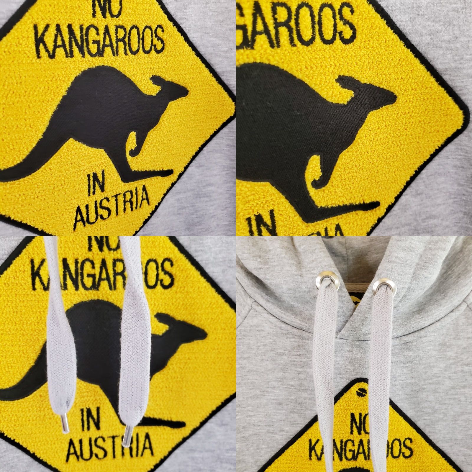 KangaROOS Kangaroo Brand No Kangaroo In Austria Hoodie UNISEX Gray L Embroidered Logo Pullover Mens Womens Size L / US 10 / IT 46 - 8 Thumbnail