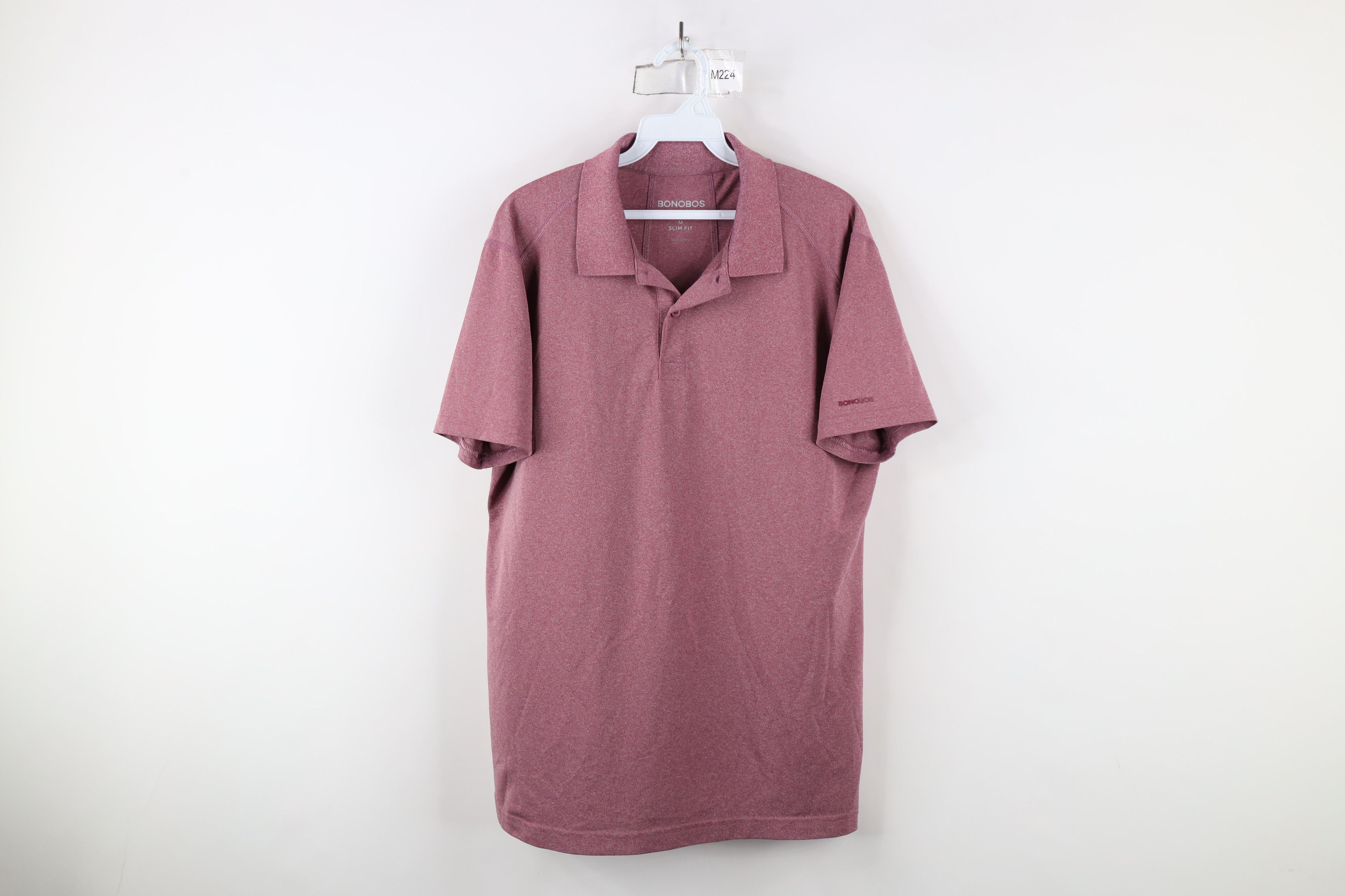 Bonobos × Vintage Bonobos Golf Spell Out Knit Collared Polo Shirt Heather Red Size US M / EU 48-50 / 2 - 1 Thumbnail