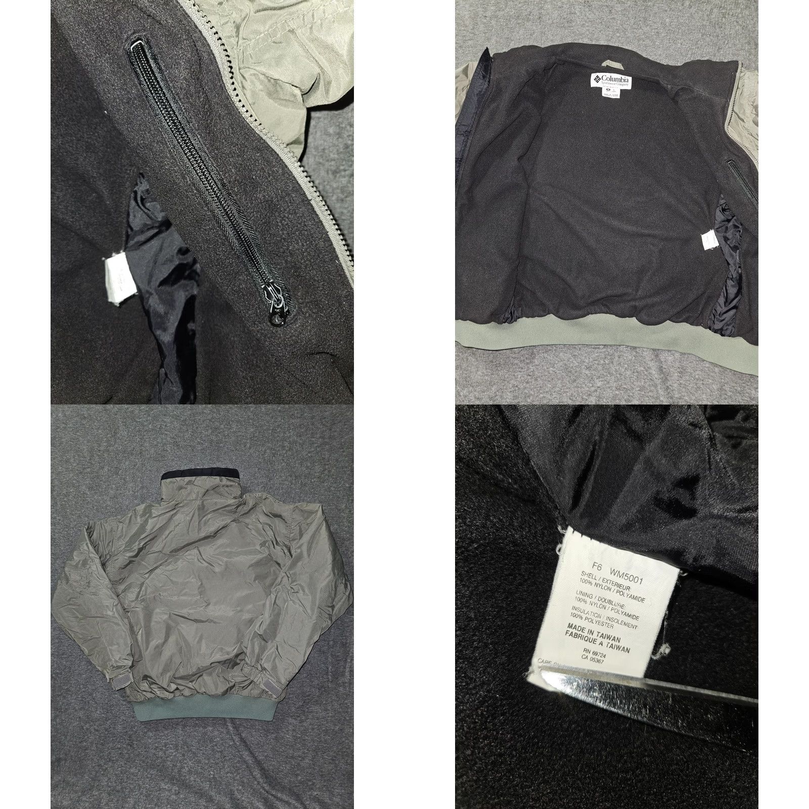 Vintage VINTAGE Columbia Jacket Mens M Green Bomber Lined Fleece 90s WM5001 Size US M / EU 48-50 / 2 - 8 Thumbnail