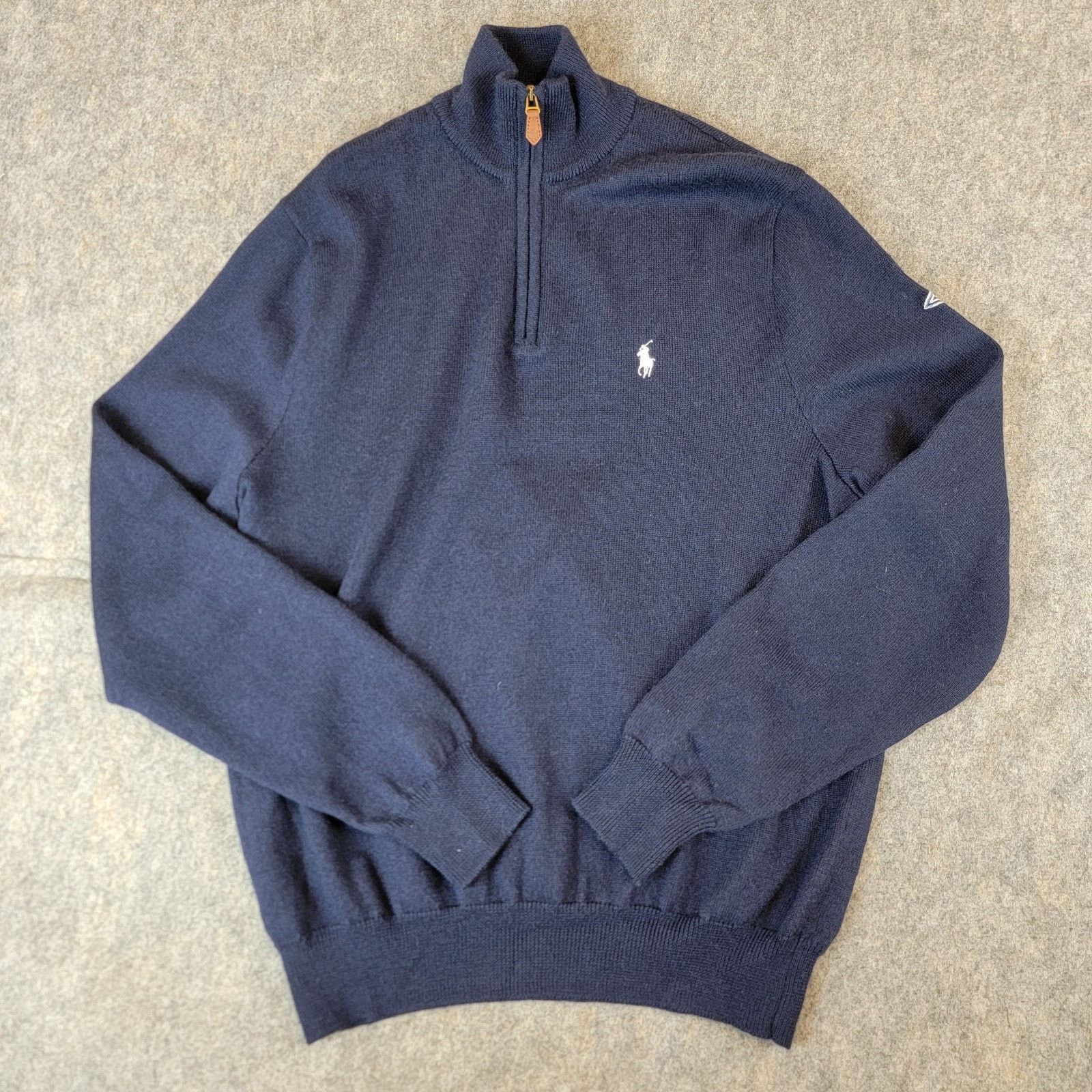 Polo Ralph Lauren Vintage Polo Ralph Lauren Sweater Merino Wool 1/4 Zip Knit Size US L / EU 52-54 / 3 - 2 Thumbnail