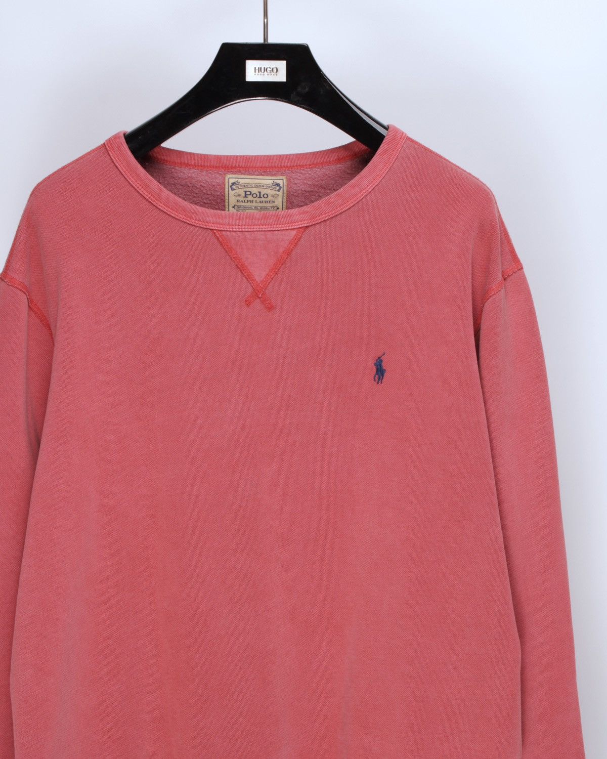 Polo Ralph Lauren × Ralph Lauren POLO Ralph Lauren Washed Red Garment Dyed Fleece Sweatshirt Size US XL / EU 56 / 4 - 1 Thumbnail