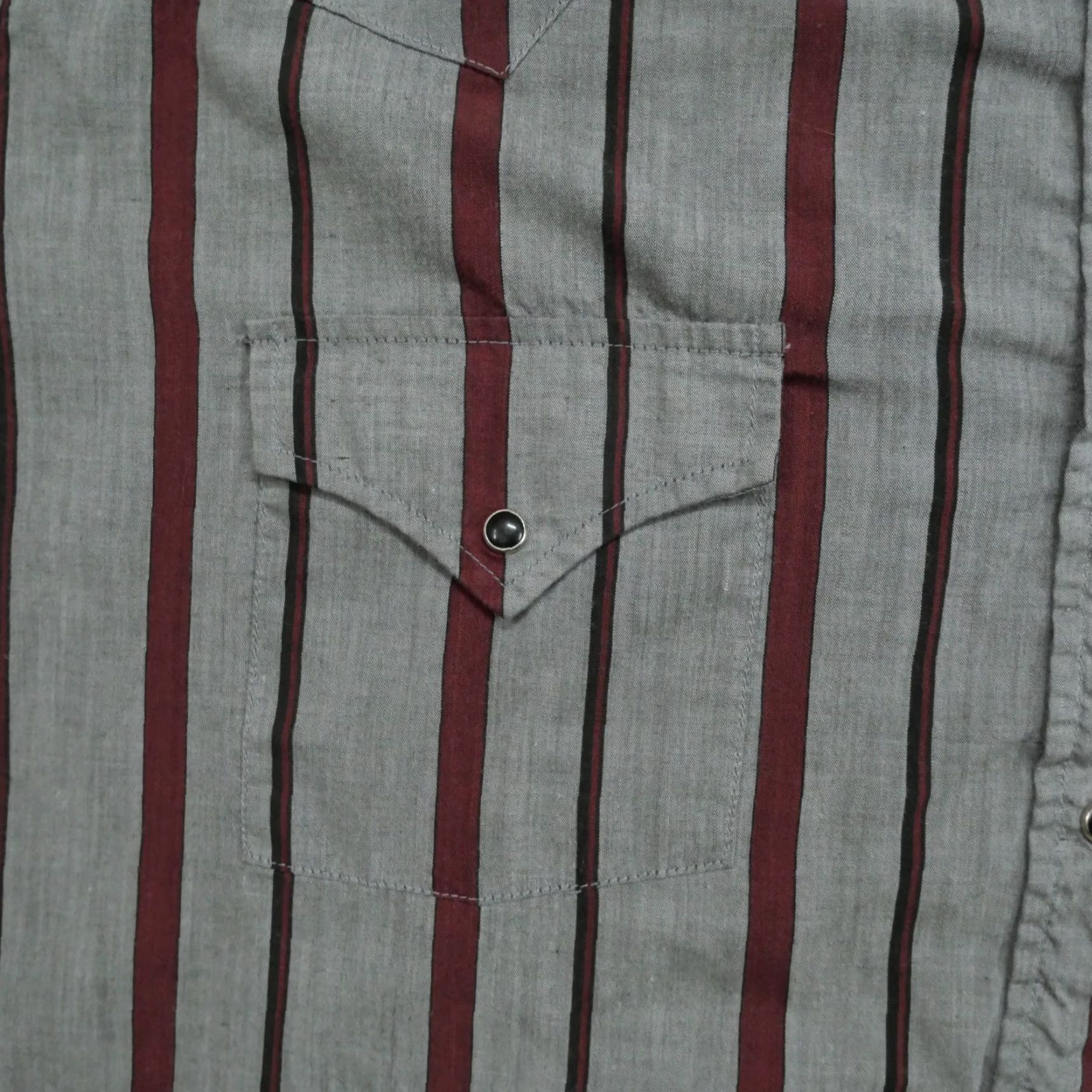 Vintage VINTAGE Ely Cattleman Shirt Mens XLT XL Tall 17.5 37 Grey Red Pearl Snap Western Country Shirt Mens Big & Tall Western Pockets 8/10 Size US XL / EU 56 / 4 - 4 Thumbnail