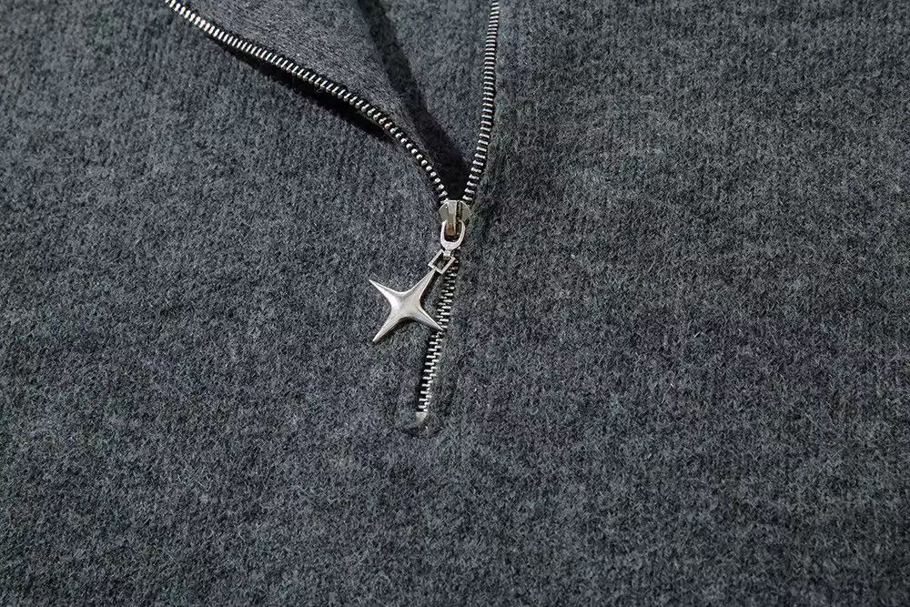 Other Streetwear Design Zipper Frayed Ripped Baggy Sweater Jumper Size US XL / EU 56 / 4 - 3 Thumbnail