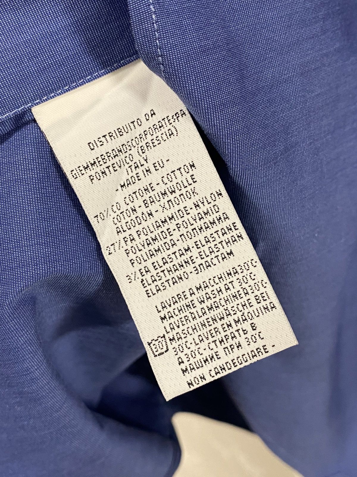 Other Guglielminotti Italian Luxury Classic Blue Button Shirt Size US M / EU 48-50 / 2 - 4 Thumbnail