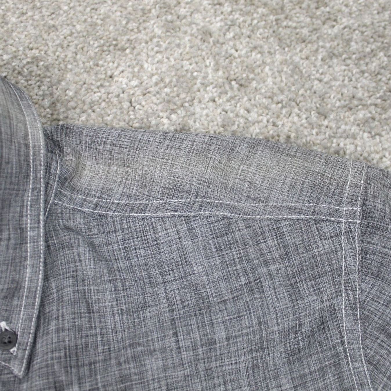 Southern Tide Southern Tide Performance Shirt Mens Medium Gray Polyester Long Sleeve Button-Up Shirt Size US M / EU 48-50 / 2 - 7 Thumbnail