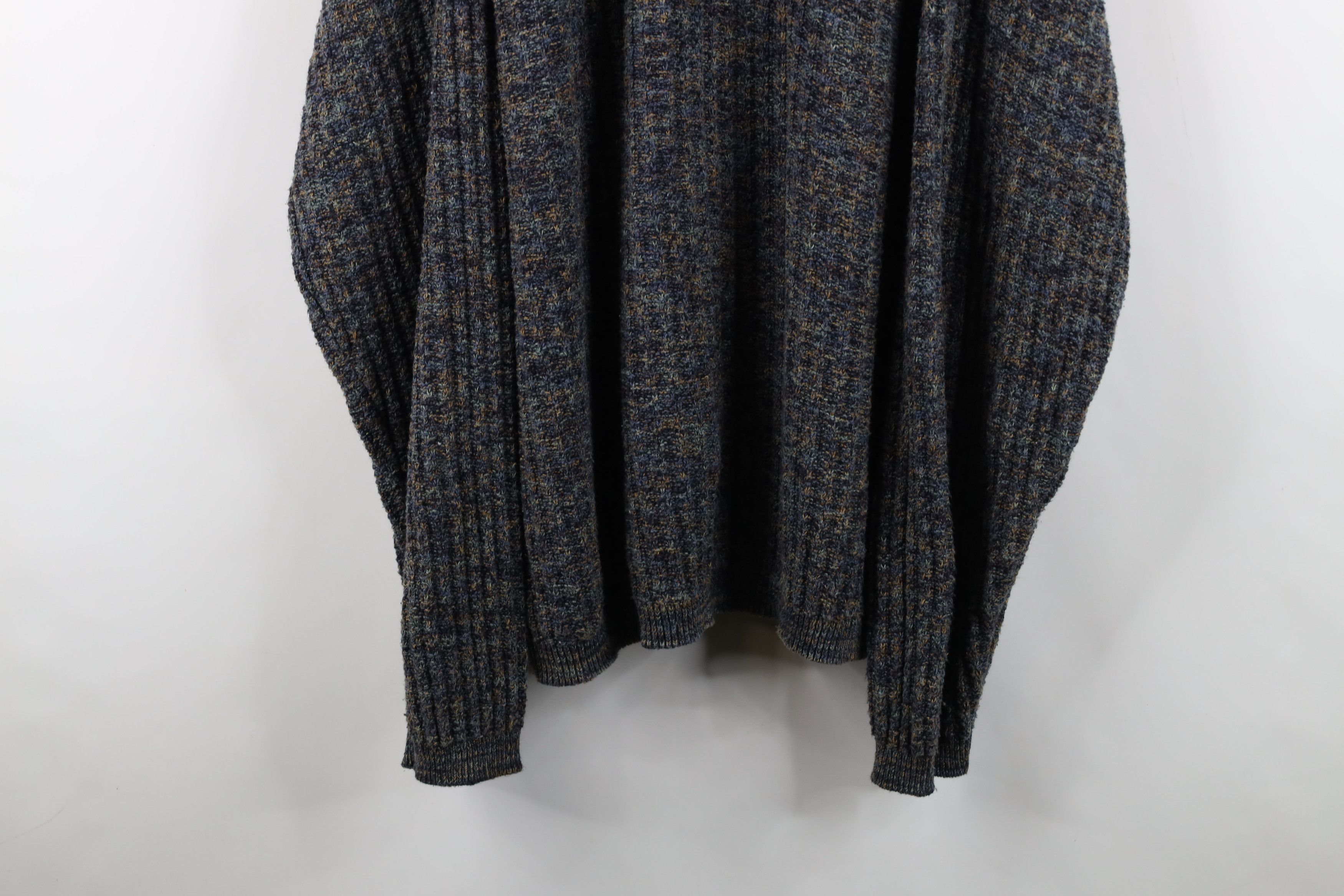 Vintage Vintage 90s Streetwear Fleck Ribbed Knit V-Neck Sweater USA Size US XXL / EU 58 / 5 - 3 Thumbnail