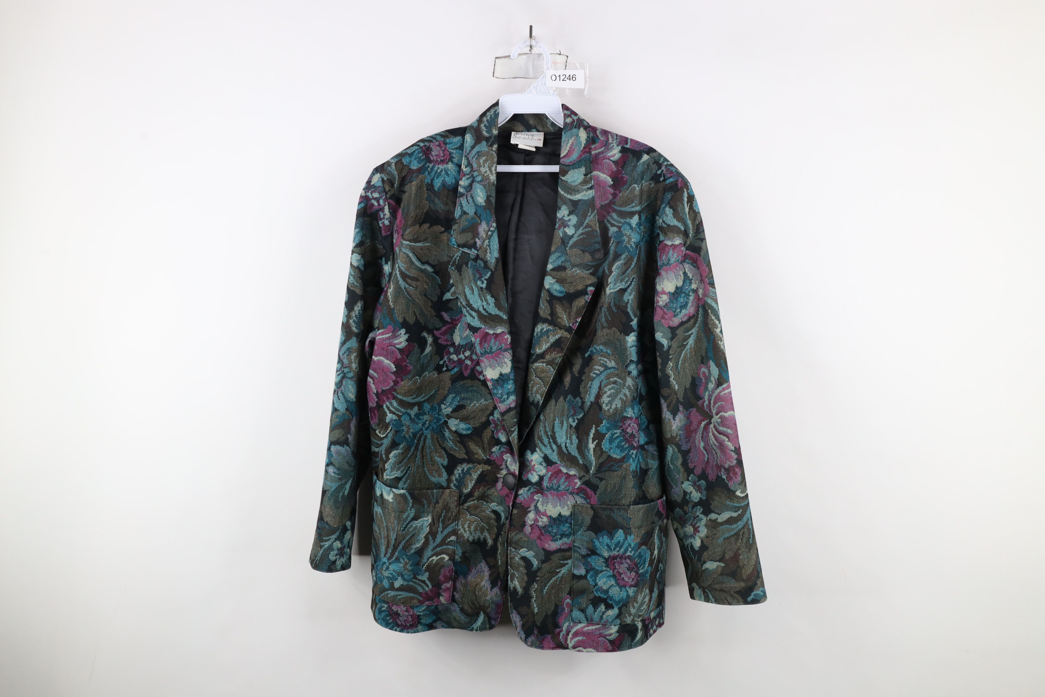 Vintage Vintage 90s Streetwear One Button Blazer Suit Jacket USA Size L / US 10 / IT 46 - 1 Thumbnail