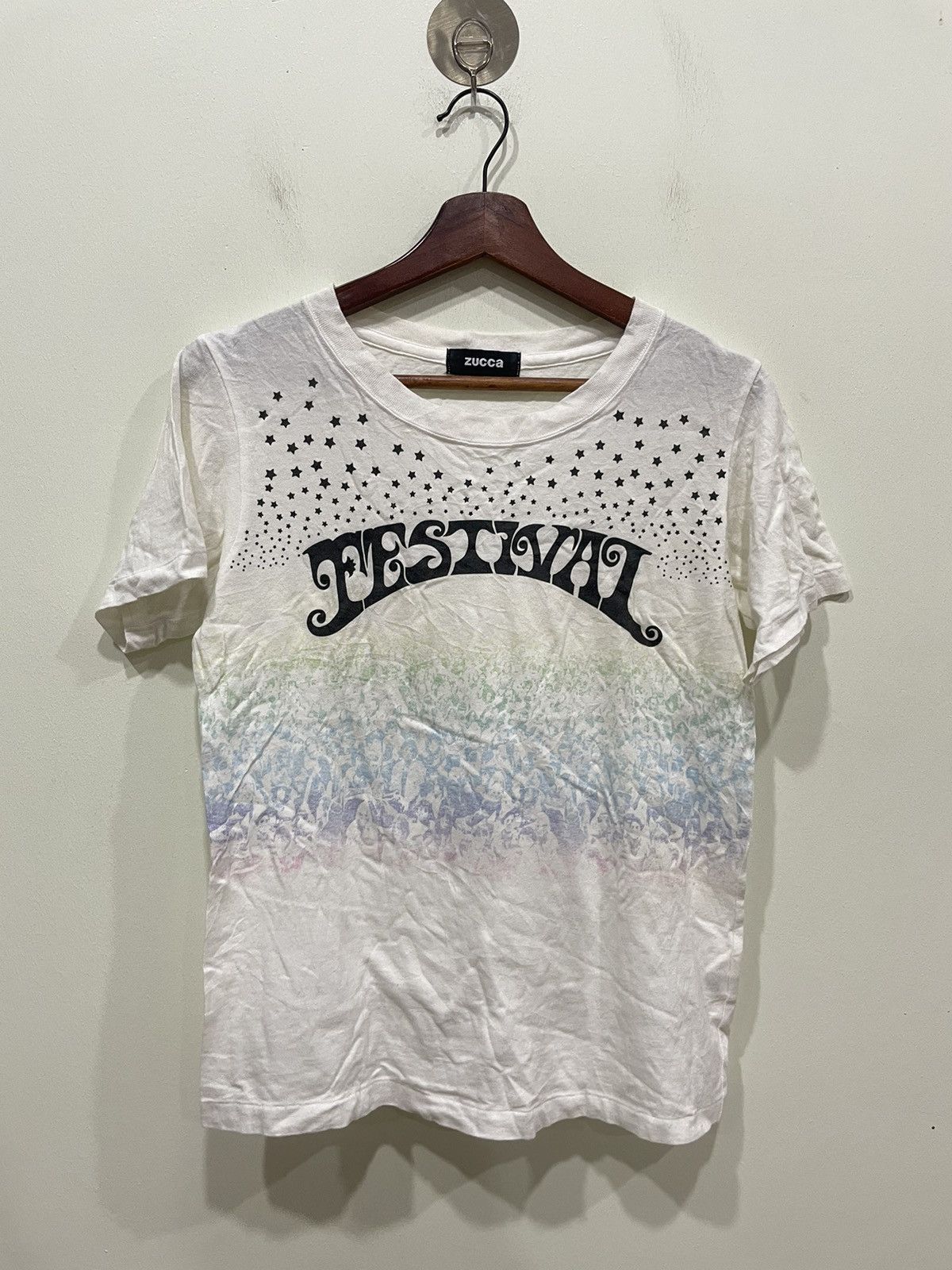 Zucca Zucca White Tshirt Size L / US 10 / IT 46 - 1 Thumbnail