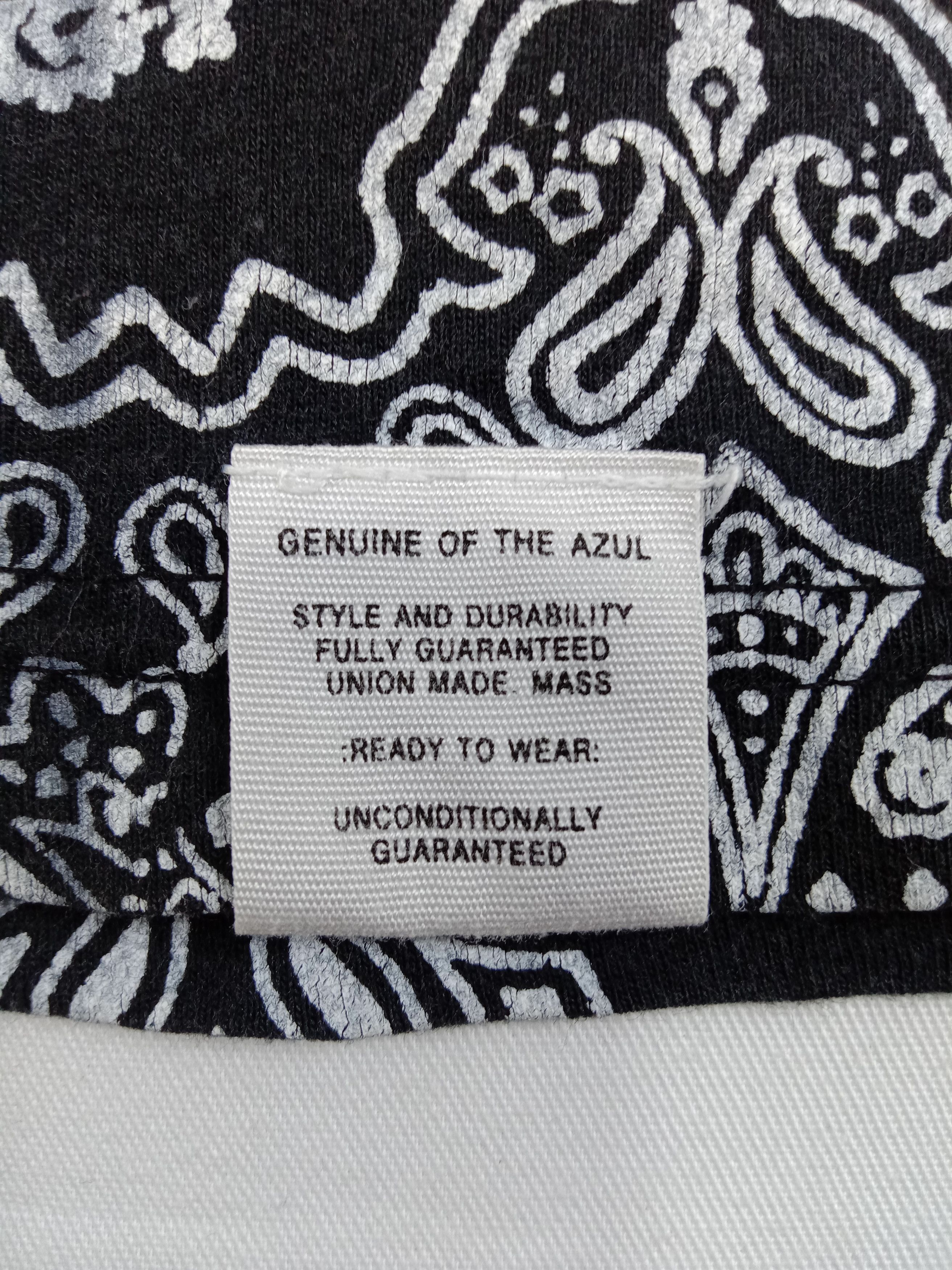 MOUSSY Azul By Moussy Bandana Printed Design T Shirt Size US L / EU 52-54 / 3 - 5 Thumbnail