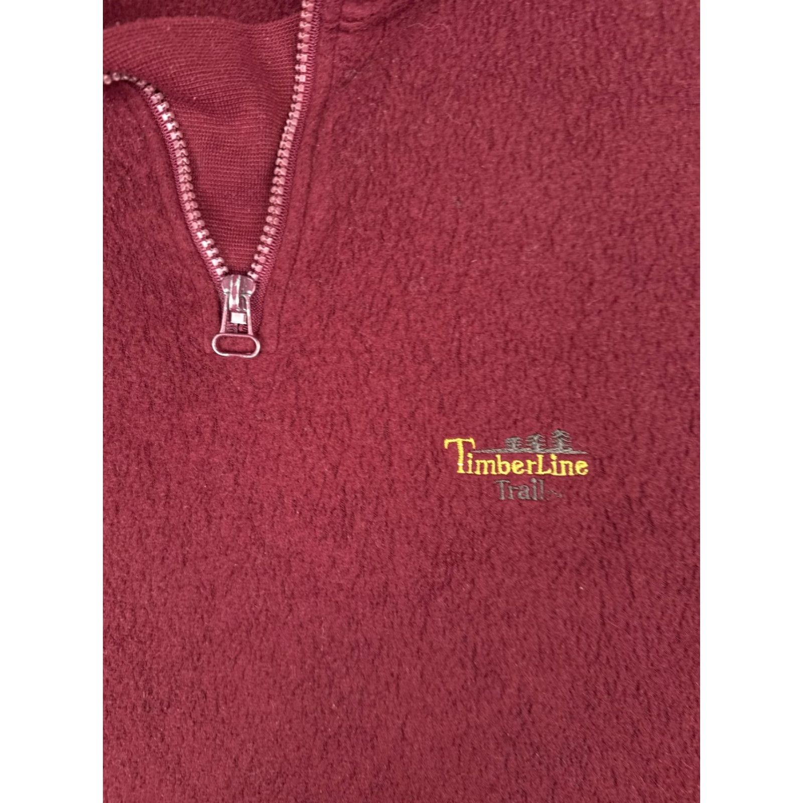 Bugle Boy VINTAGE Bugle Boy TimberLine Trail Sweater Mens L Red 1/4 Zip Pullover Poly Fleece Size US L / EU 52-54 / 3 - 6 Thumbnail