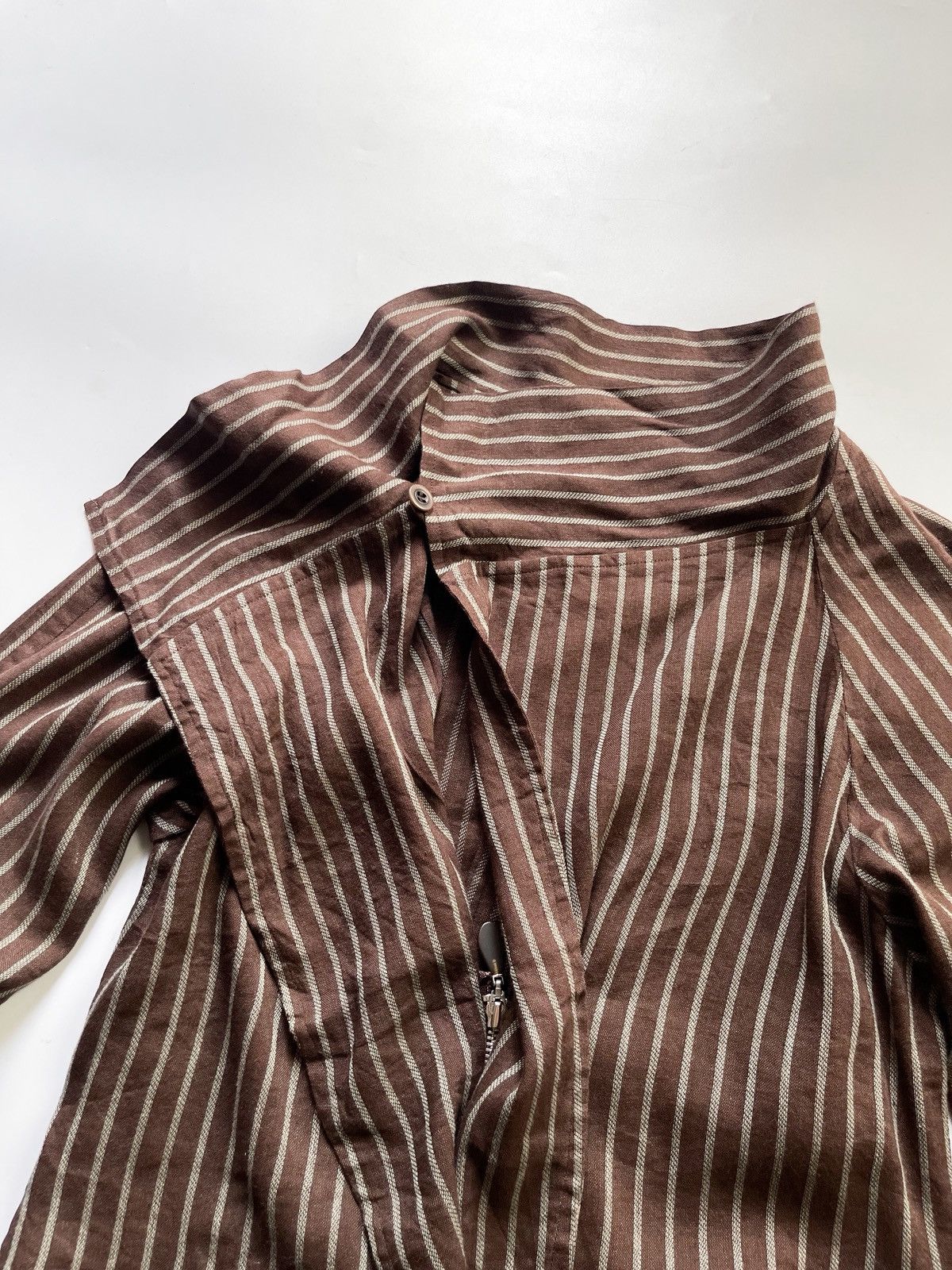 Japanese Brand Japanese Designer – KEIKO KISHI by nosh Draped Shirt Size M / US 6-8 / IT 42-44 - 12 Thumbnail