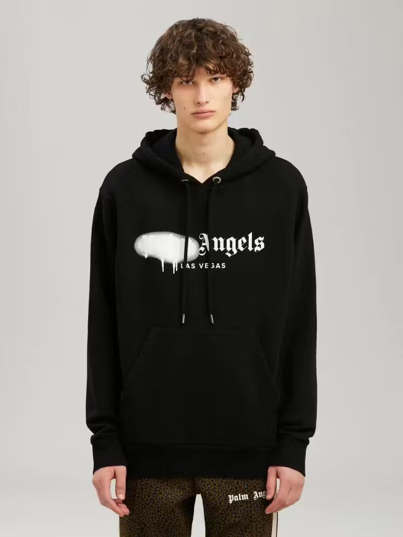 Palm Angels Las Vegas Sprayed Hoodie in Black Size US L / EU 52-54 / 3 - 3 Thumbnail
