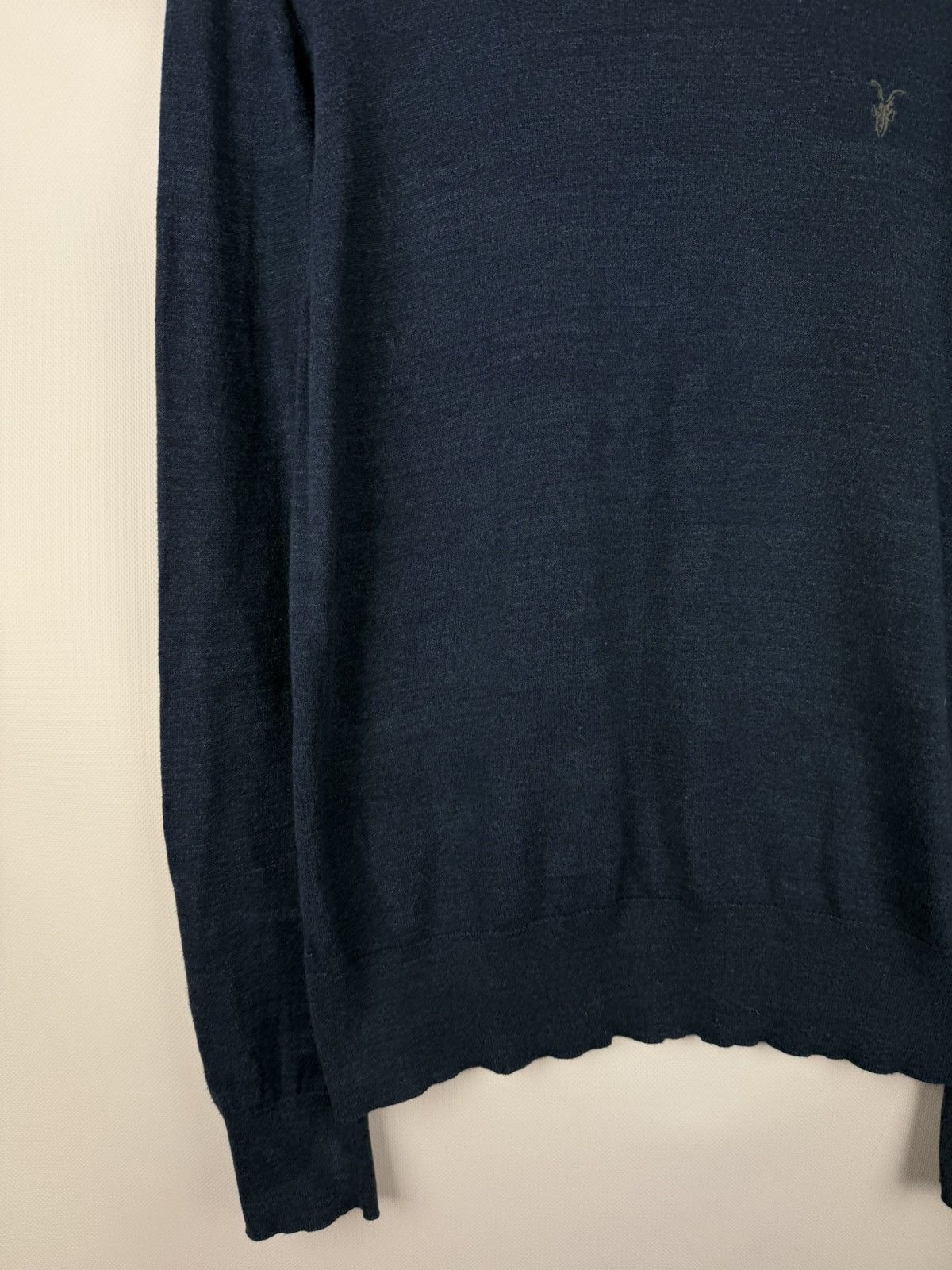 Allsaints × Japanese Brand Allsaints Fritz Crew Lightweight Cotton Sweater Pullover Size US M / EU 48-50 / 2 - 7 Thumbnail