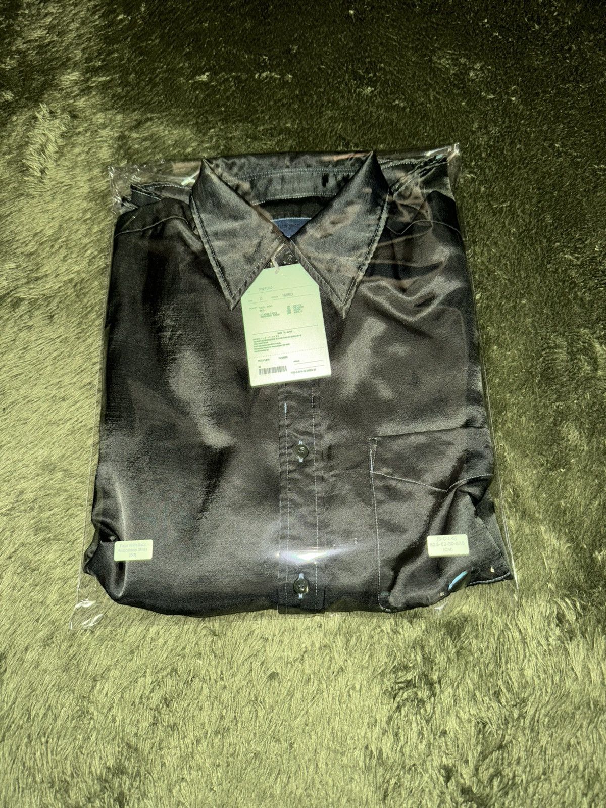 Toga [50] TOGA VIRILIS Embroidered Satin Western Shirt – Green Size US XL / EU 56 / 4 - 12 Thumbnail